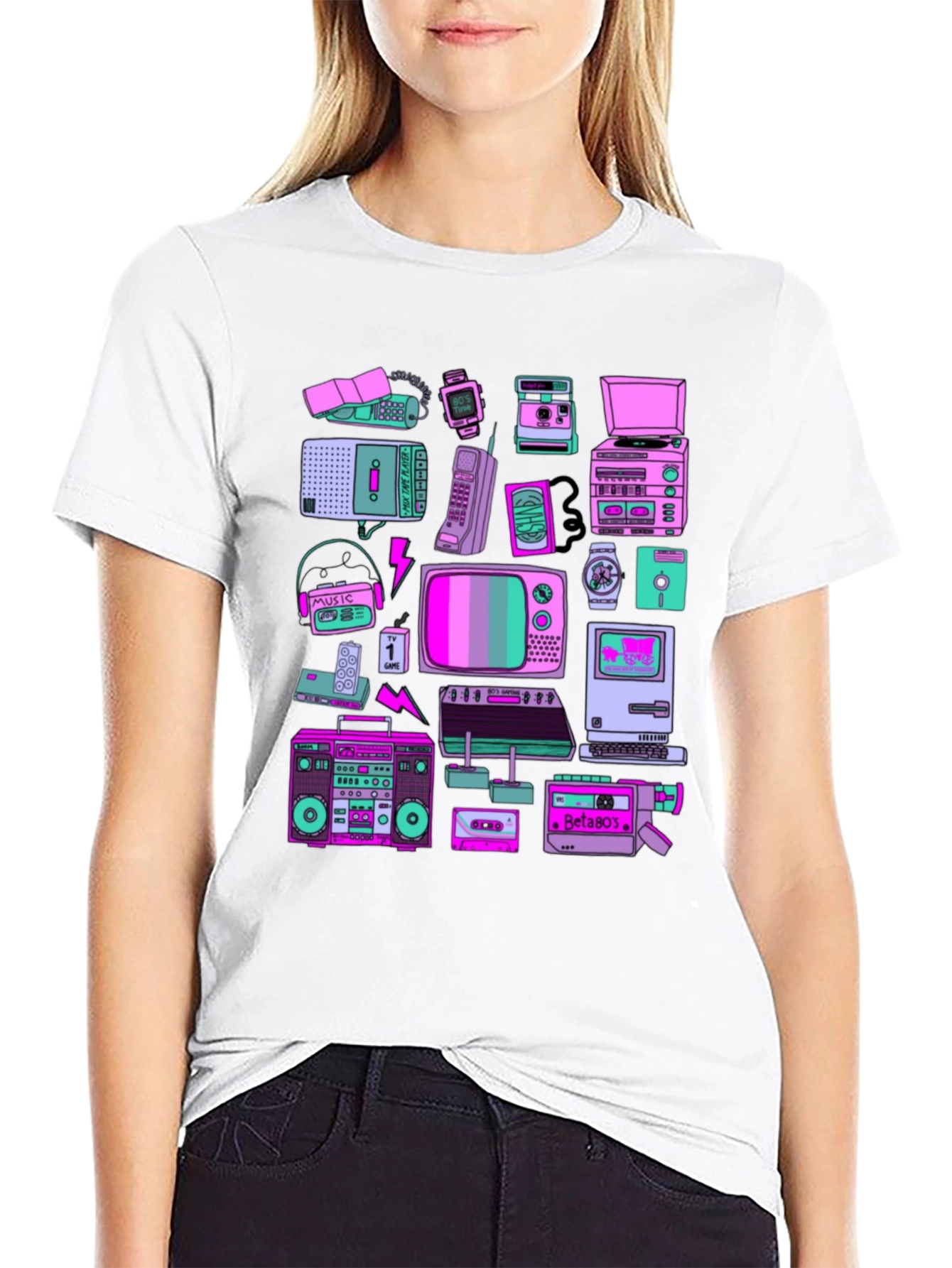 Retro Tech Graphic T-Shirt