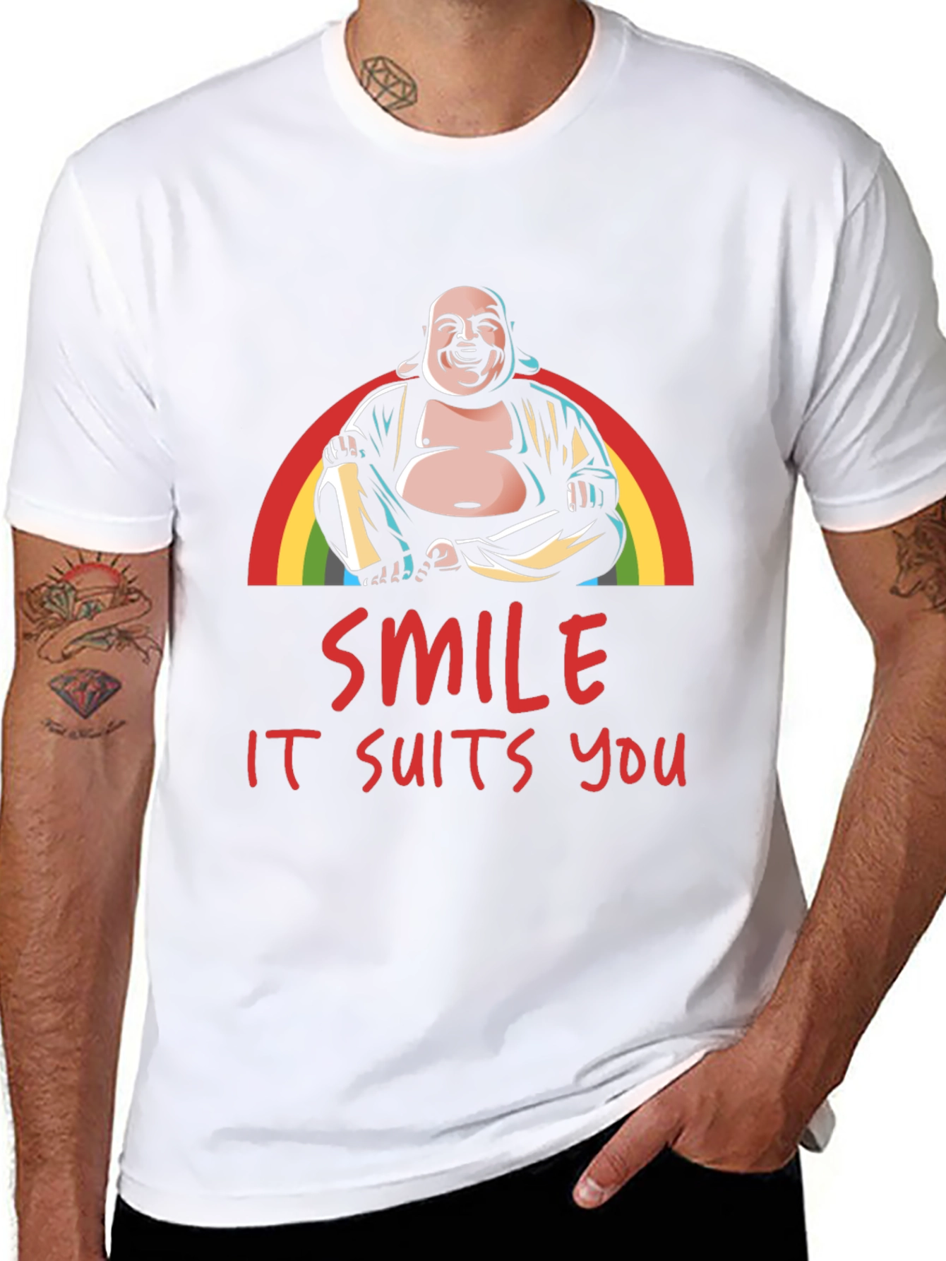 Buddha Smile T-Shirt - It Suits You!