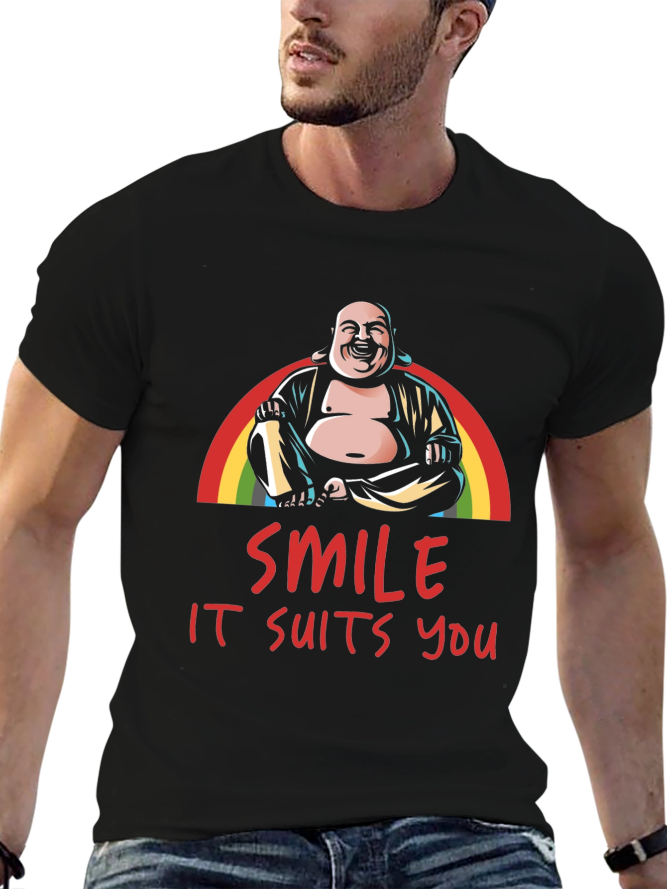 Buddha Smile T-Shirt - It Suits You!