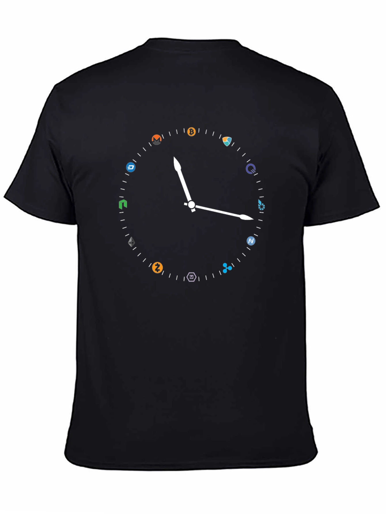 Crypto Clock T-Shirt - Bitcoin & Altcoins