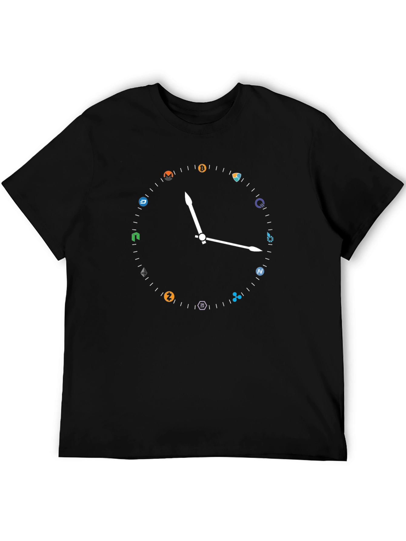 Crypto Clock T-Shirt - Bitcoin & Altcoins