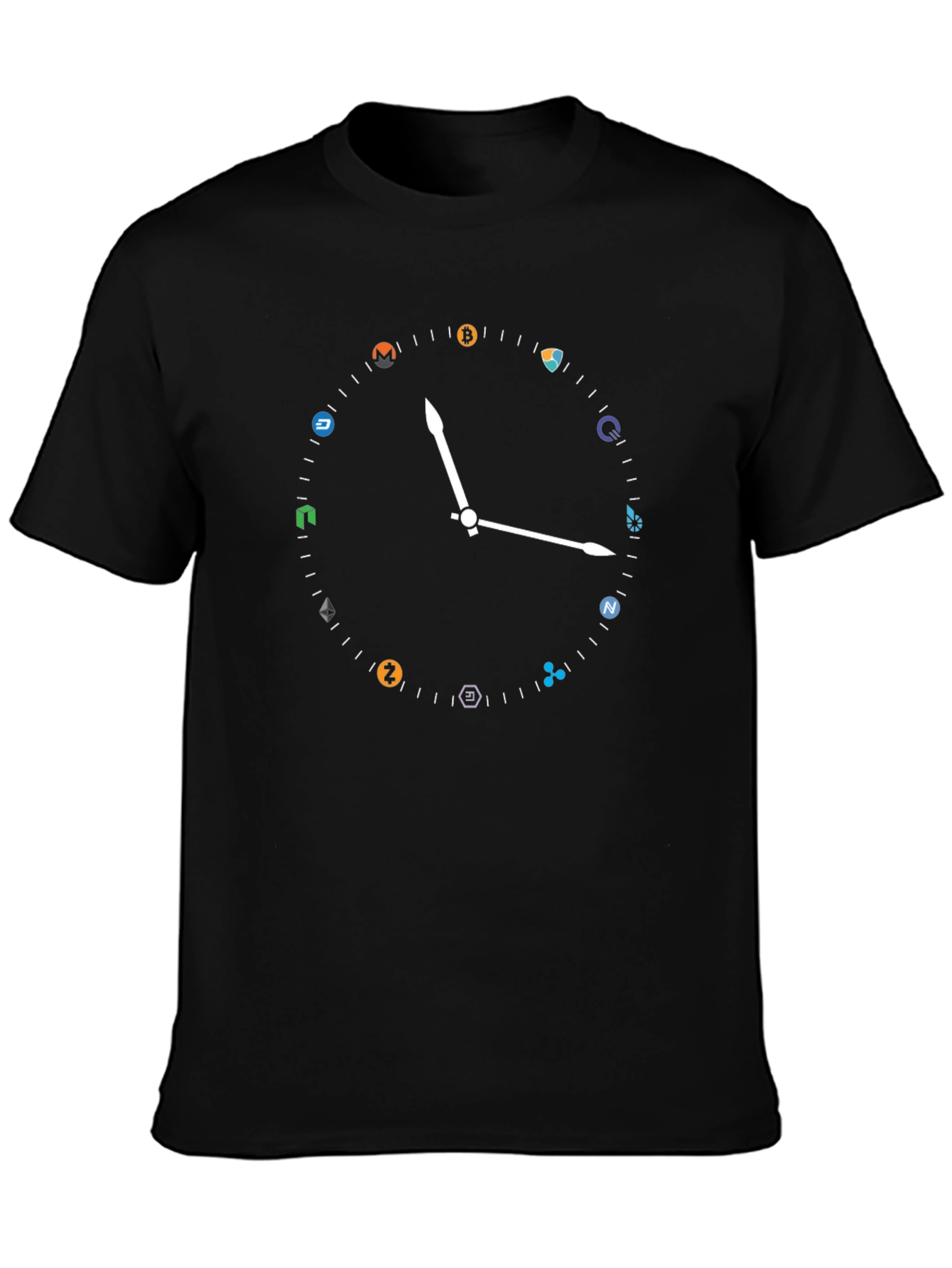 Crypto Clock T-Shirt - Bitcoin & Altcoins