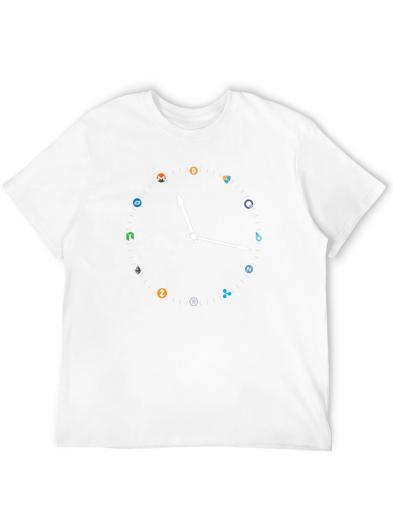 Crypto Clock T-Shirt - Bitcoin & Altcoins