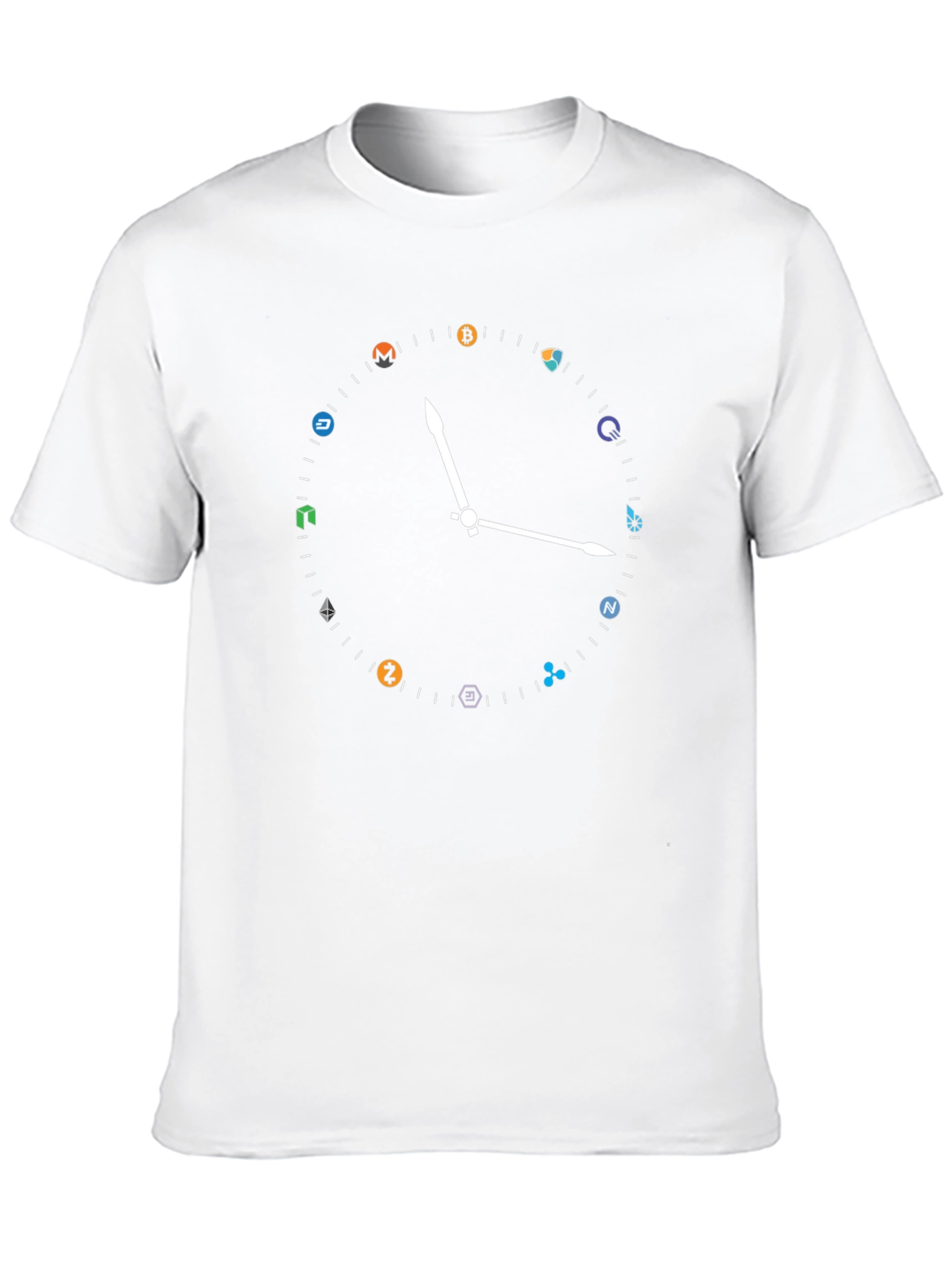 Crypto Clock T-Shirt - Bitcoin & Altcoins