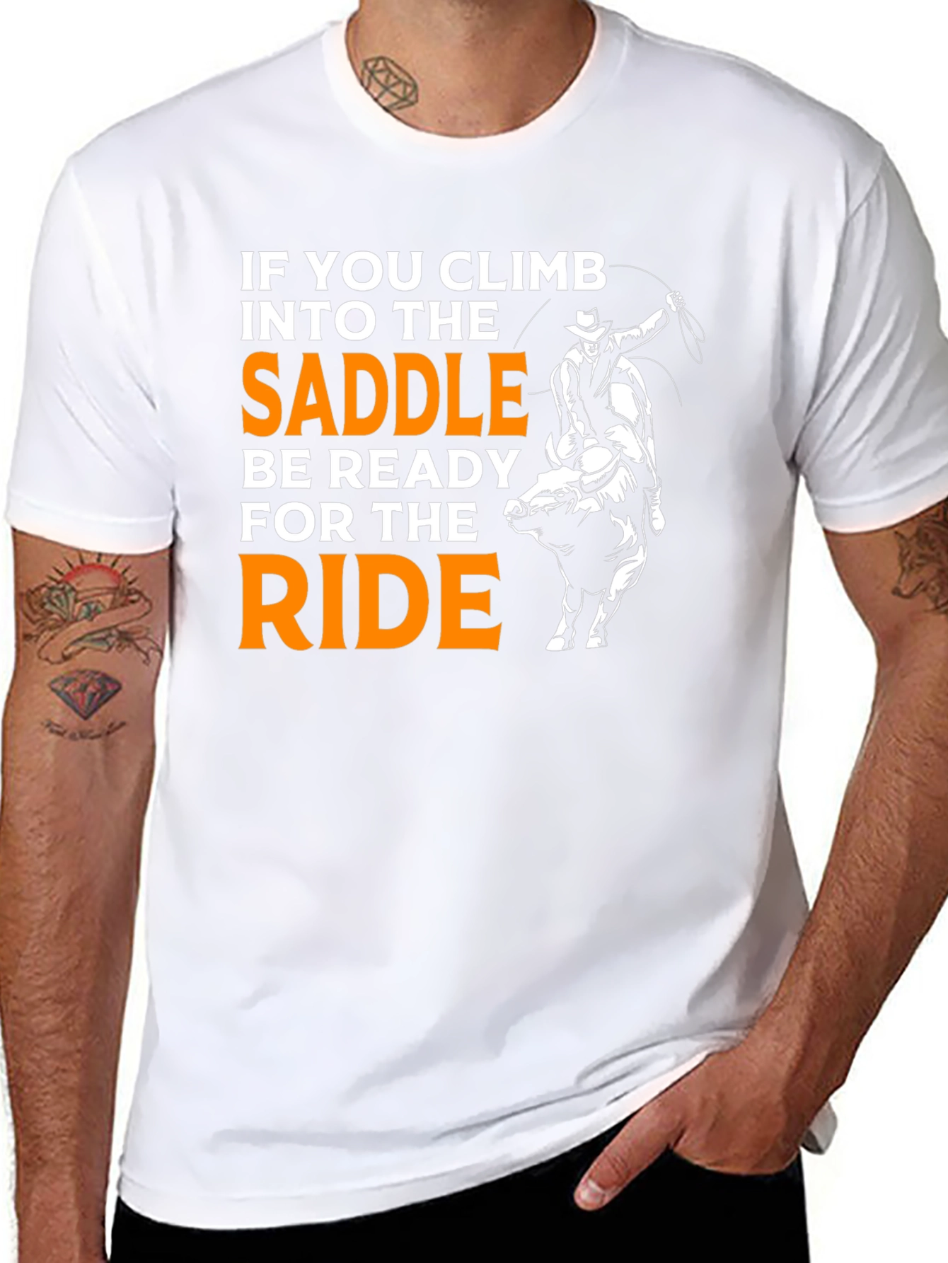 Rodeo Ready T-Shirt: Climb Into The Saddle!