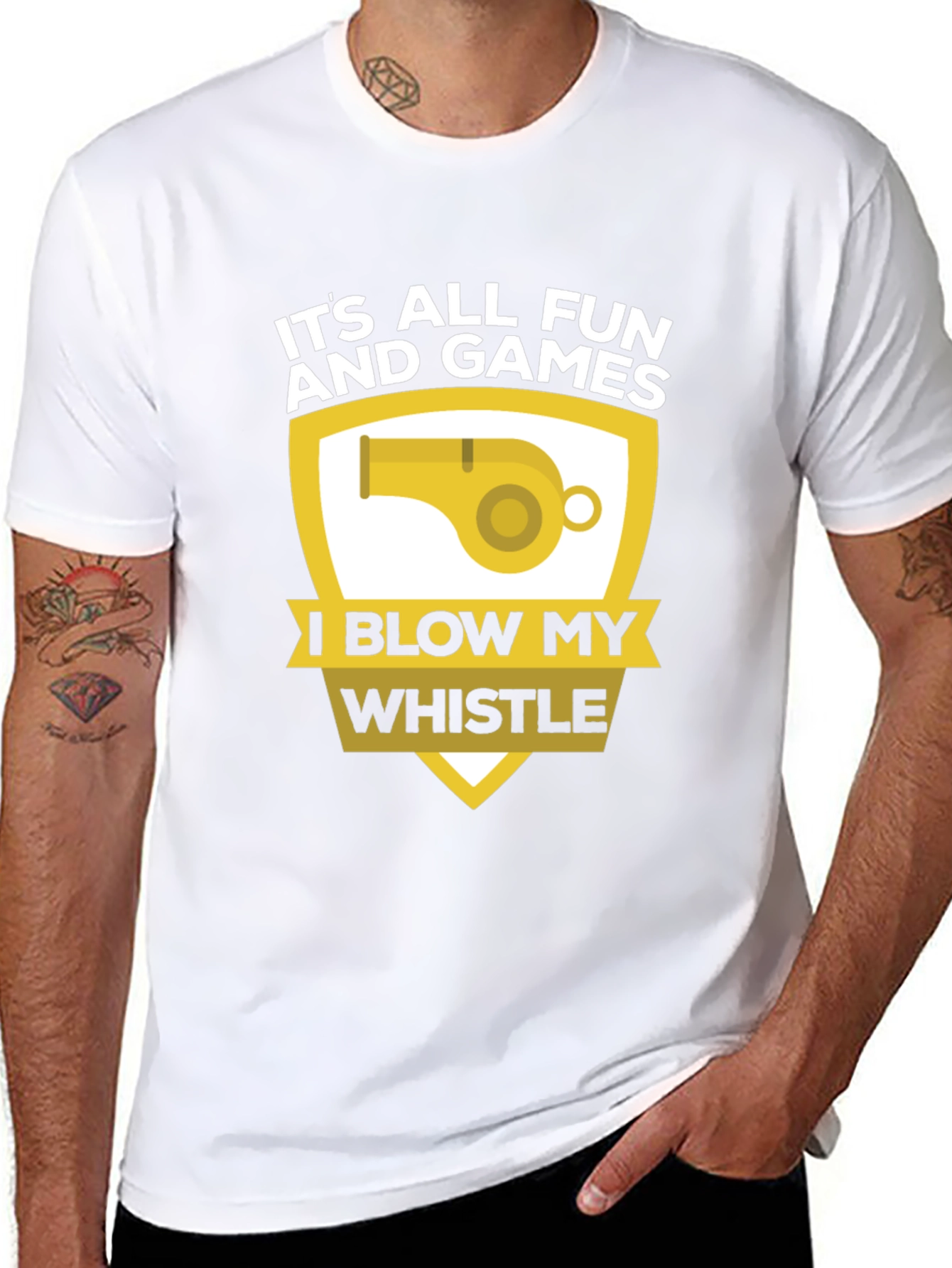 Funny Its All Fun and Games Whistle T-Shirt