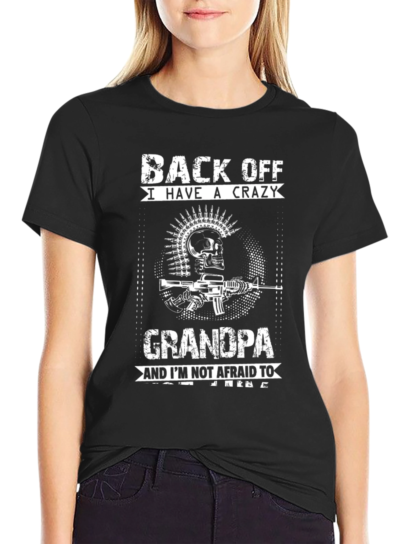 Crazy Grandpa T-Shirt - Black