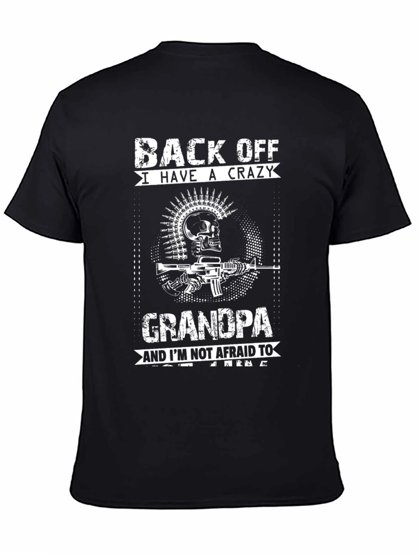Crazy Grandpa T-Shirt - Black