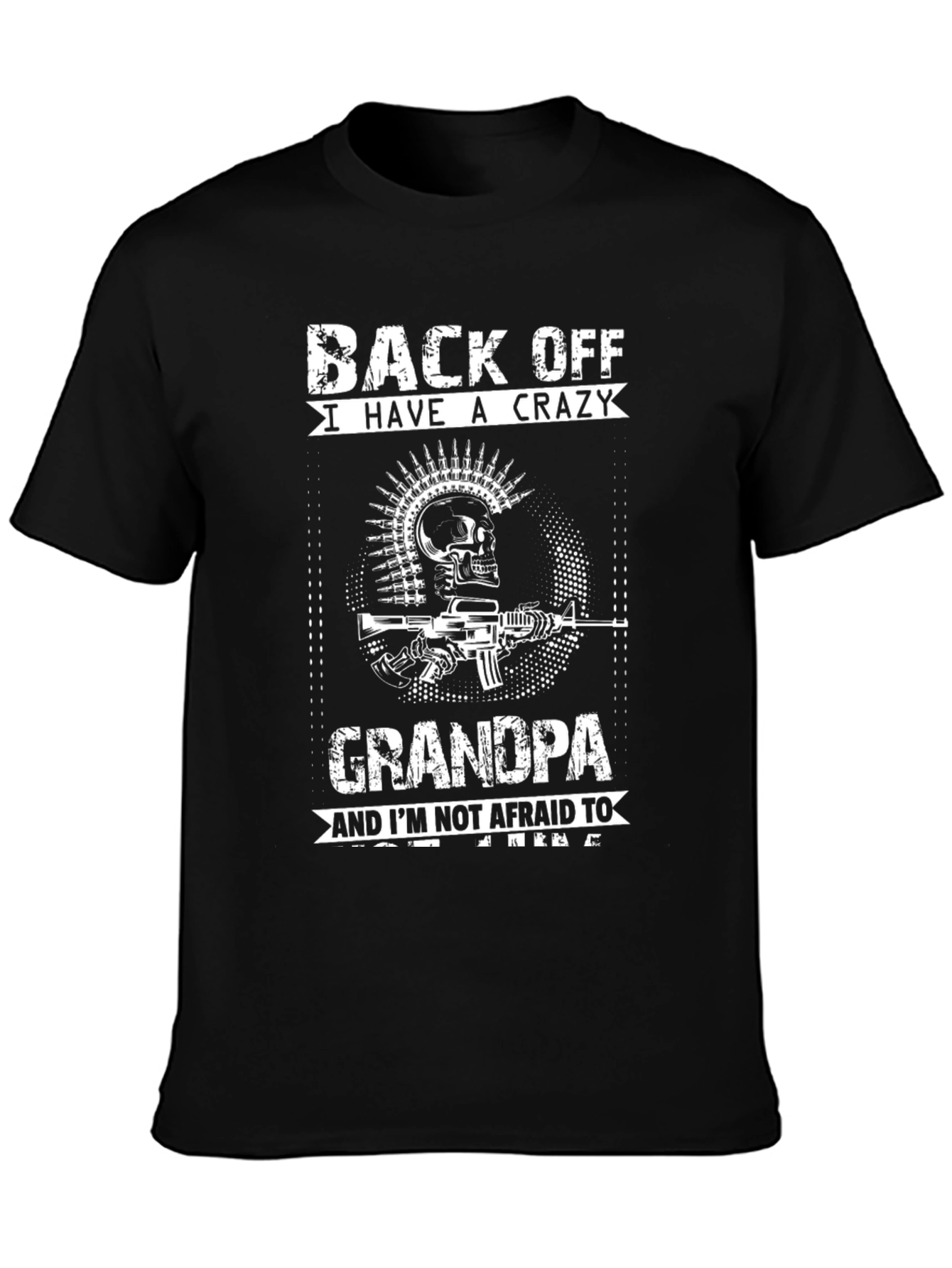 Crazy Grandpa T-Shirt - Black