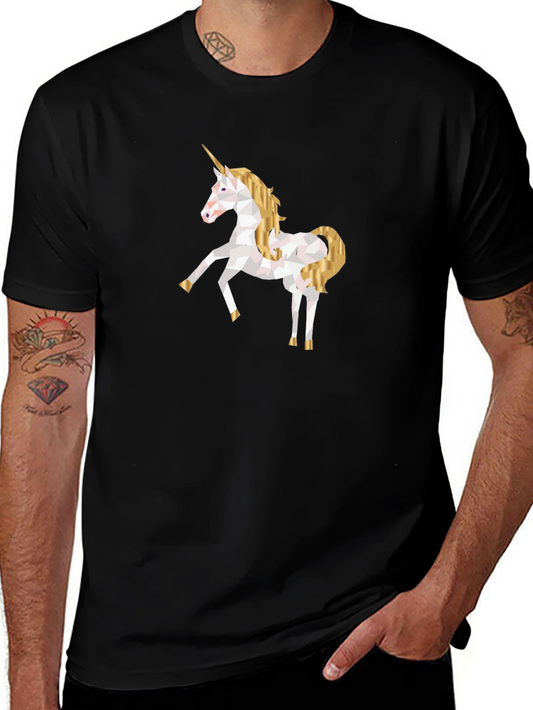 Unicorn Graphic Tee - Stylish Black T-Shirt