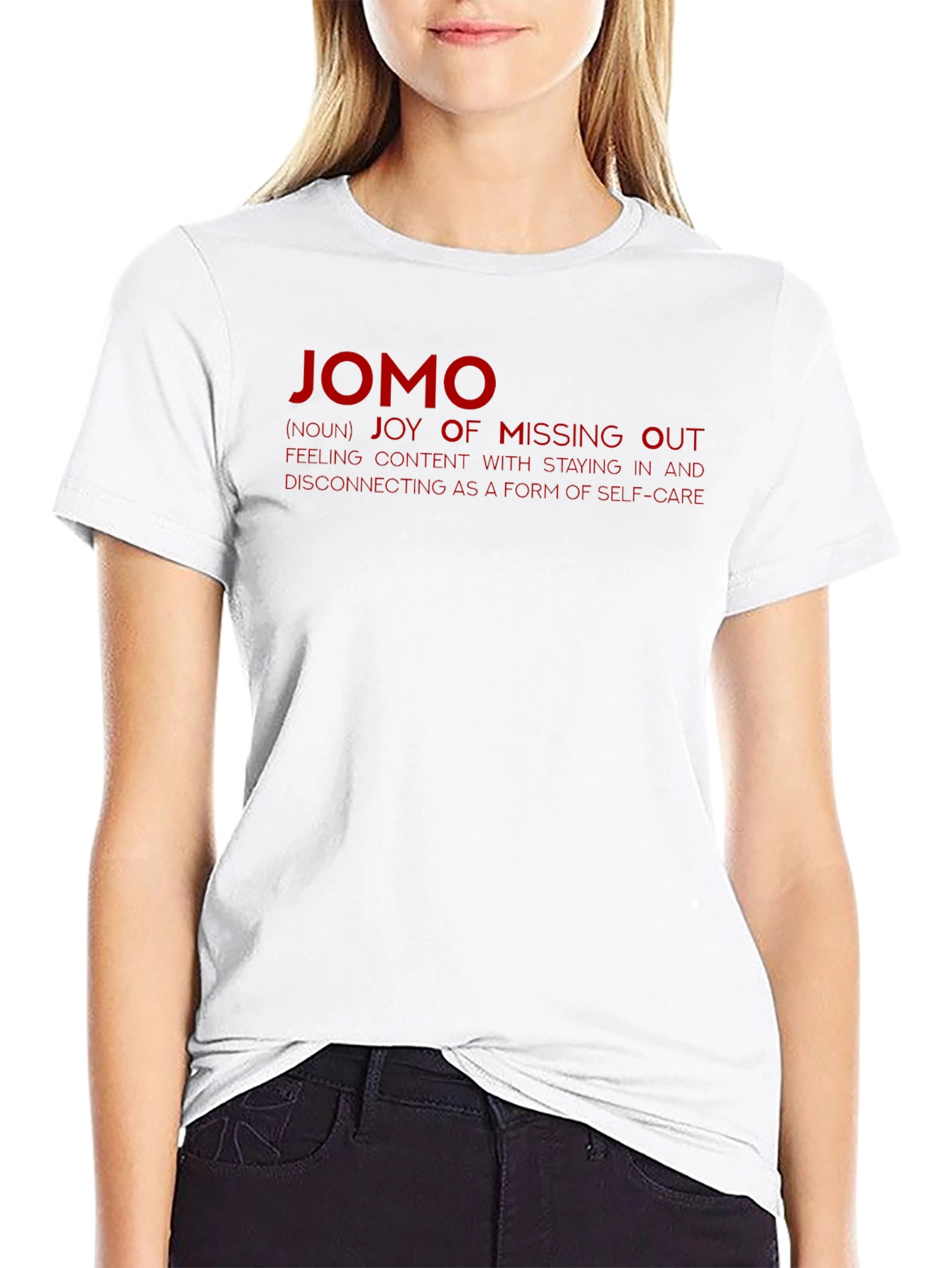 JOMO Joy of Missing Out Graphic T-Shirt
