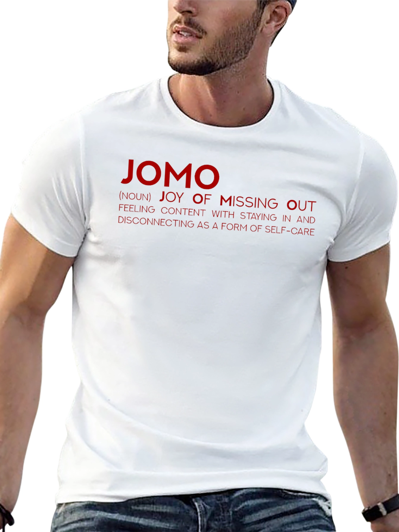JOMO Joy of Missing Out Graphic T-Shirt
