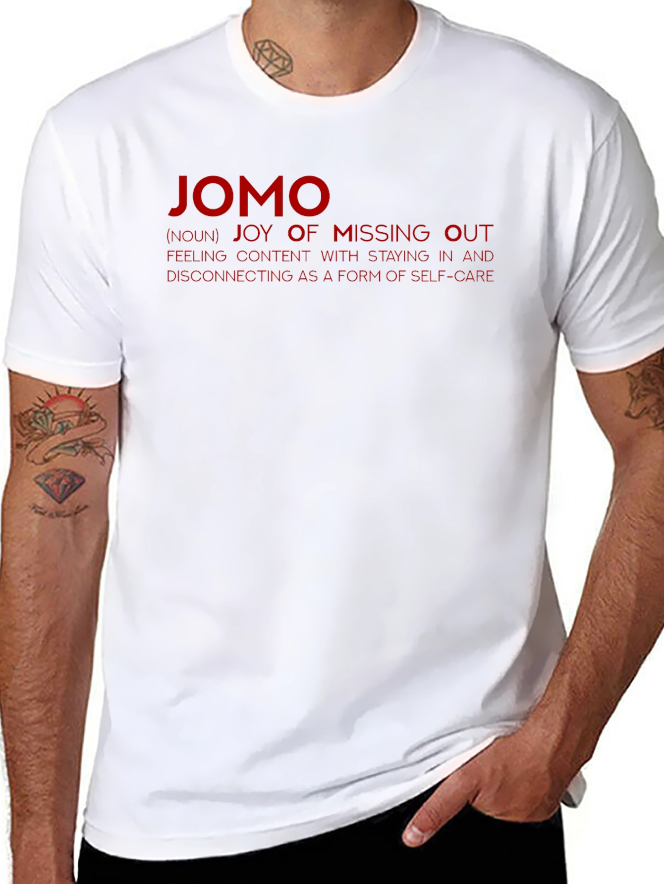 JOMO Joy of Missing Out Graphic T-Shirt