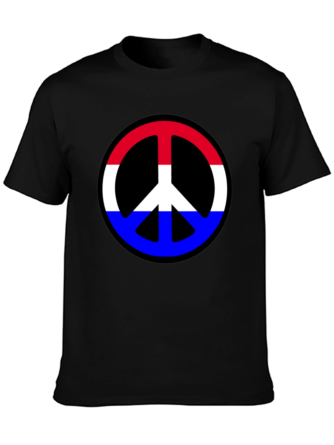 Retro Peace Sign T-Shirt - Red White & Blue