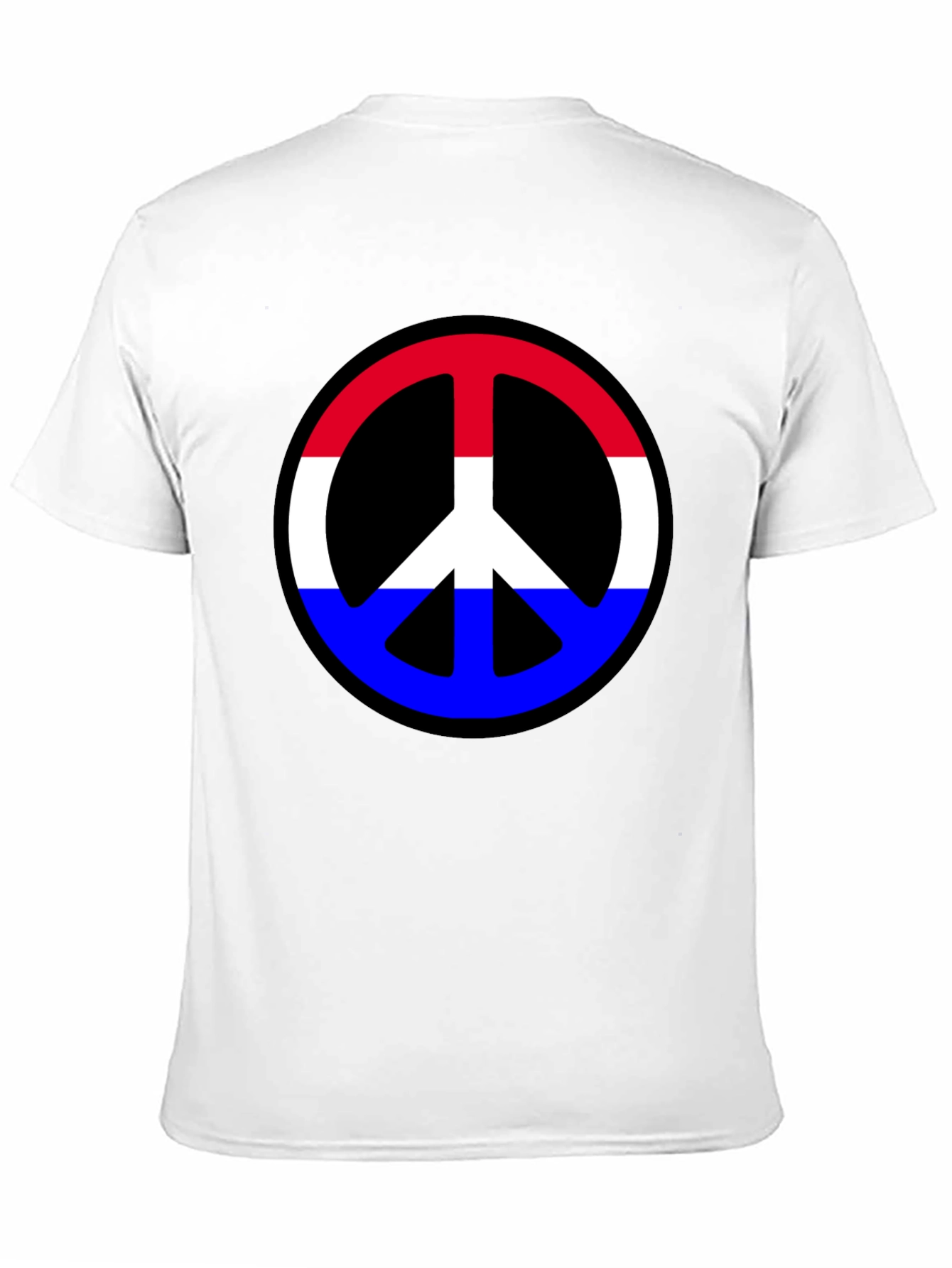 Retro Peace Sign T-Shirt - Red White & Blue