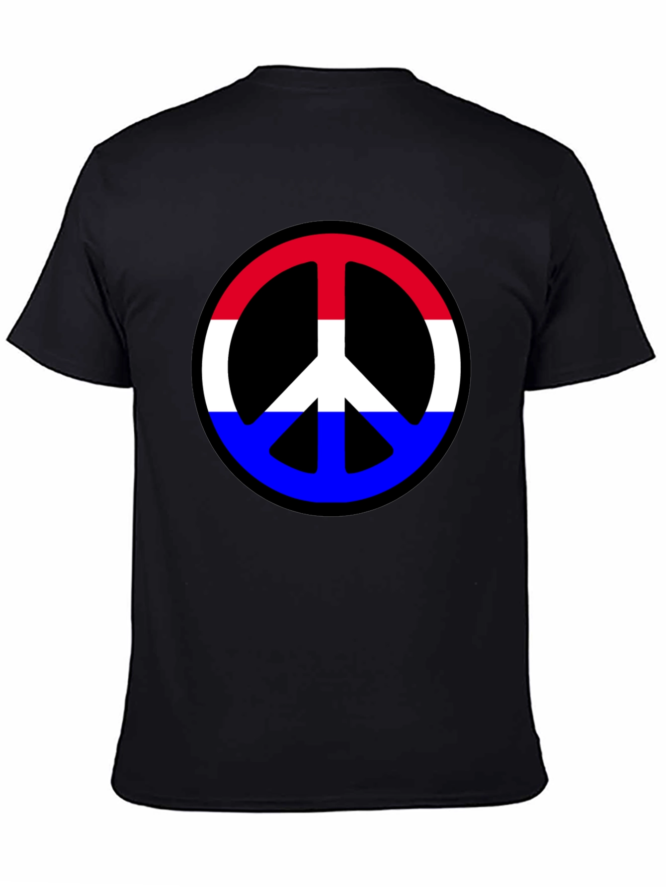 Retro Peace Sign T-Shirt - Red White & Blue