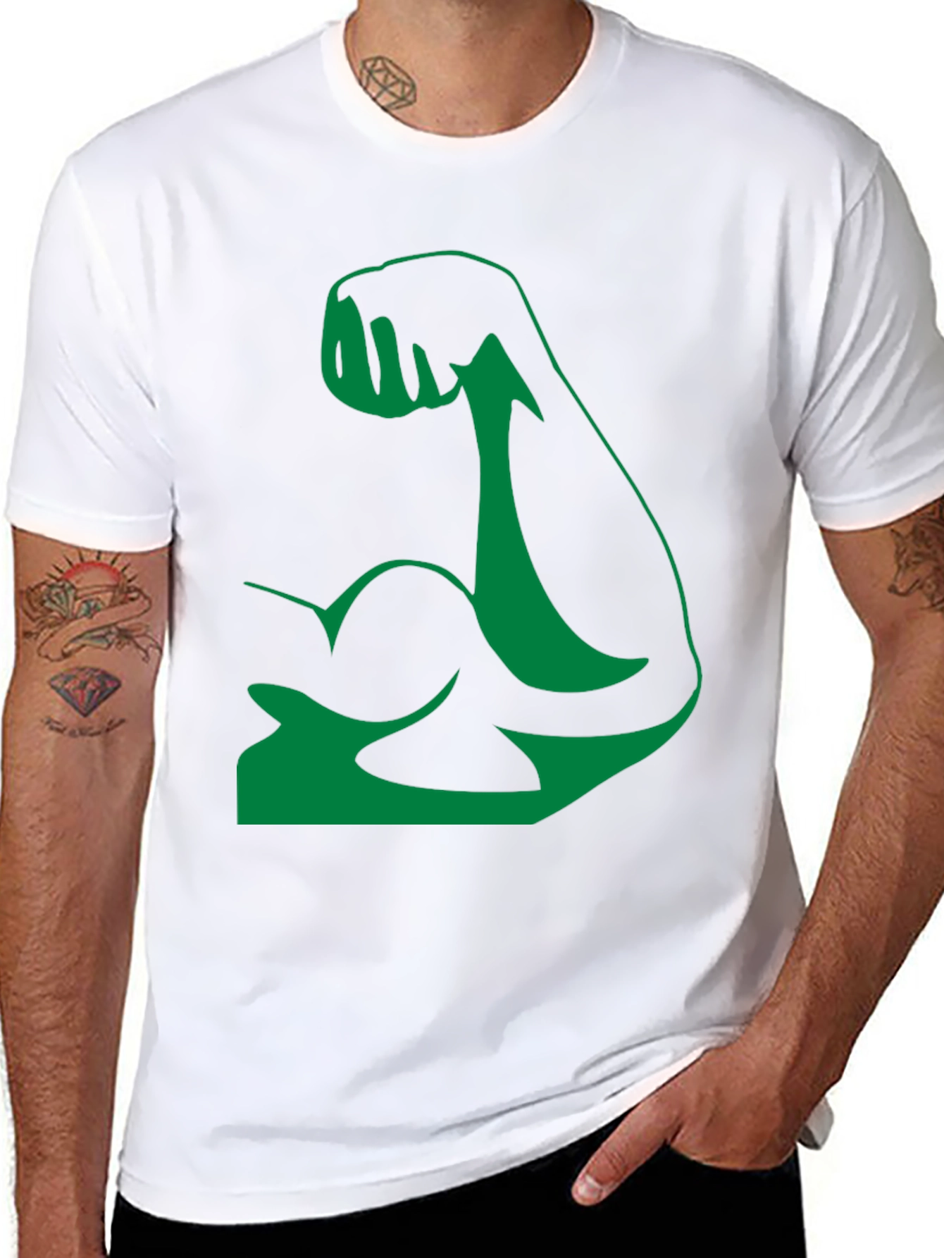 Hulk Arm Black T-Shirt - Show Your Strength!