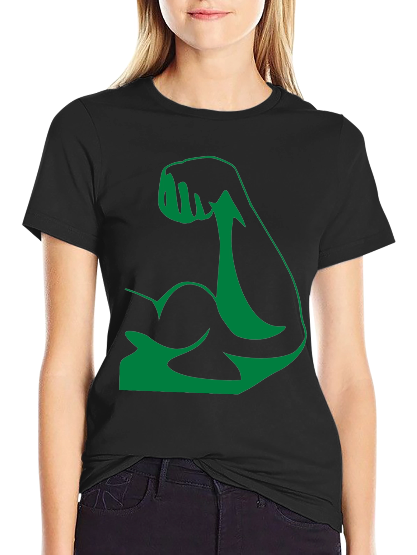 Hulk Arm Black T-Shirt - Show Your Strength!