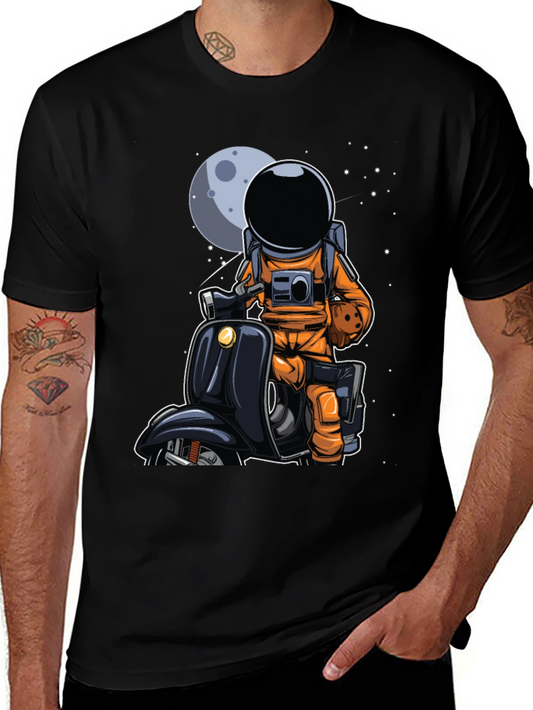 Astronaut on Scooter Graphic Tee