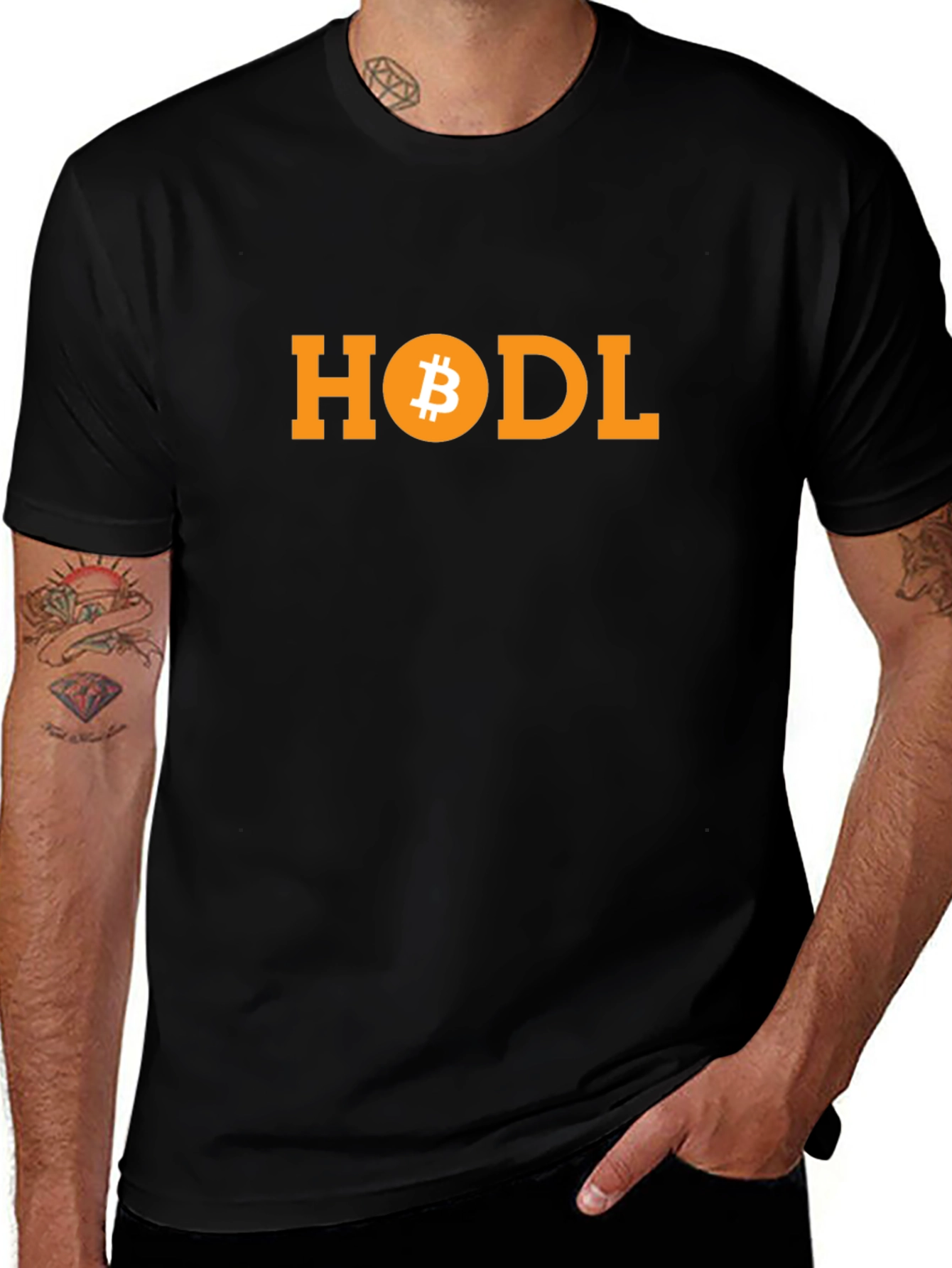 HODL Bitcoin Graphic Tee - Crypto Investor Apparel