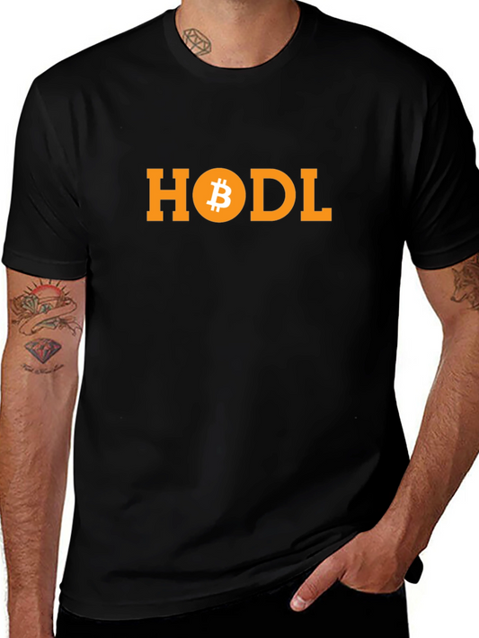 HODL Bitcoin Graphic Tee - Crypto Investor Apparel