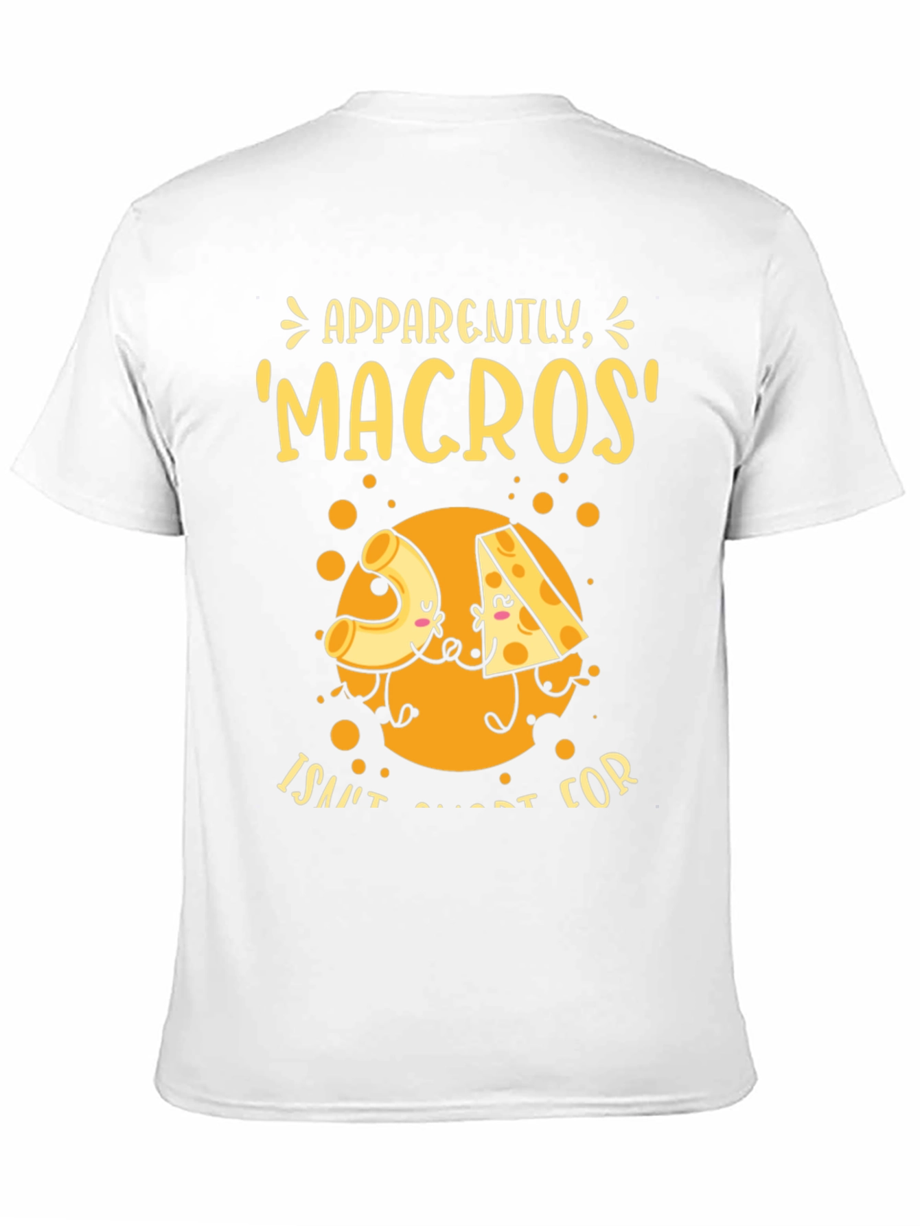 Funny Macros Pasta and Cheese Graphic T-Shirt