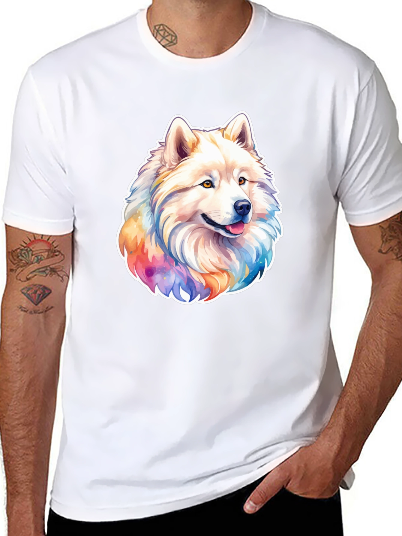 Dog Graphic Print T-Shirt - Stylish Casual Wear