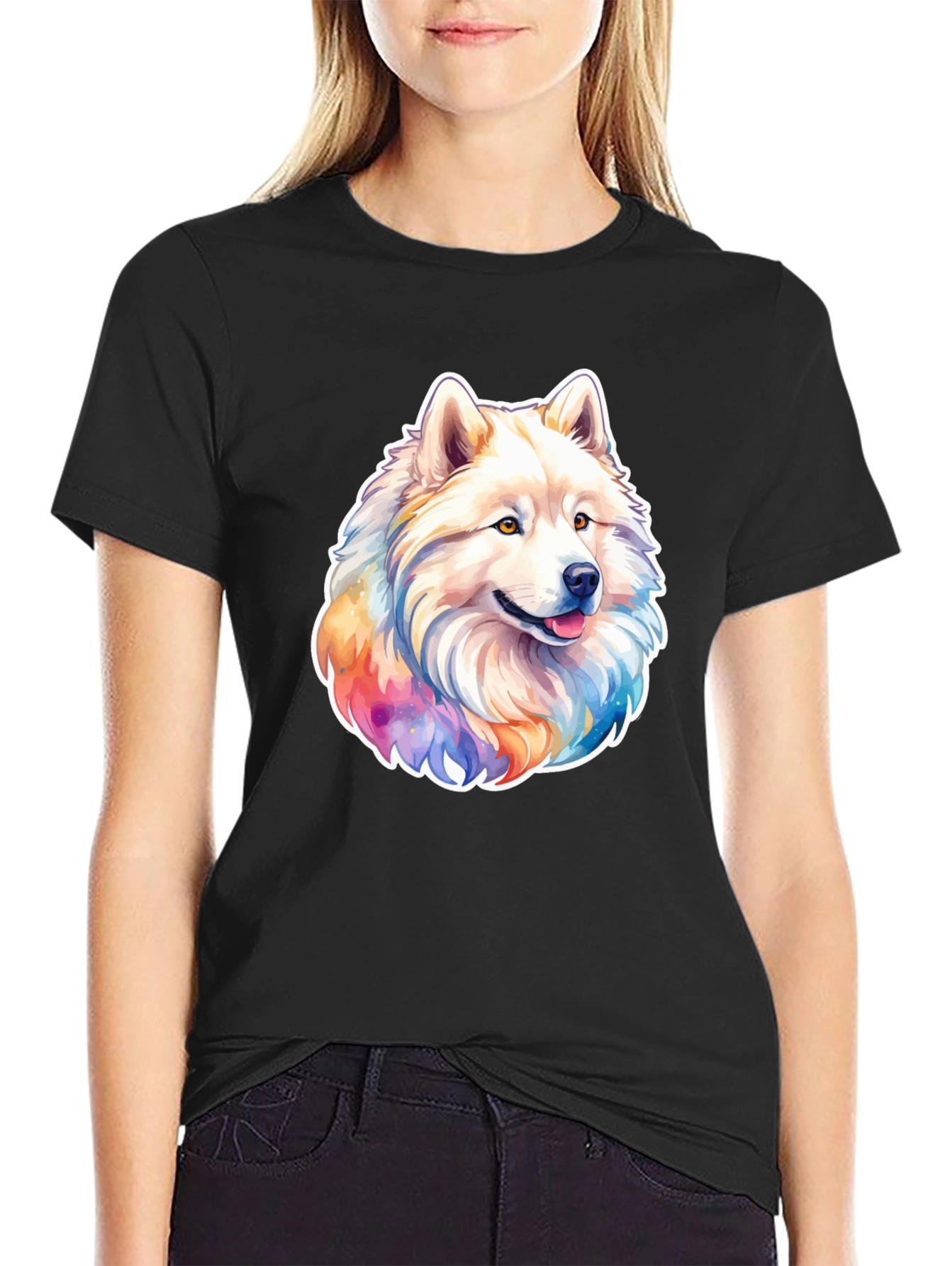 Dog Graphic Print T-Shirt - Stylish Casual Wear