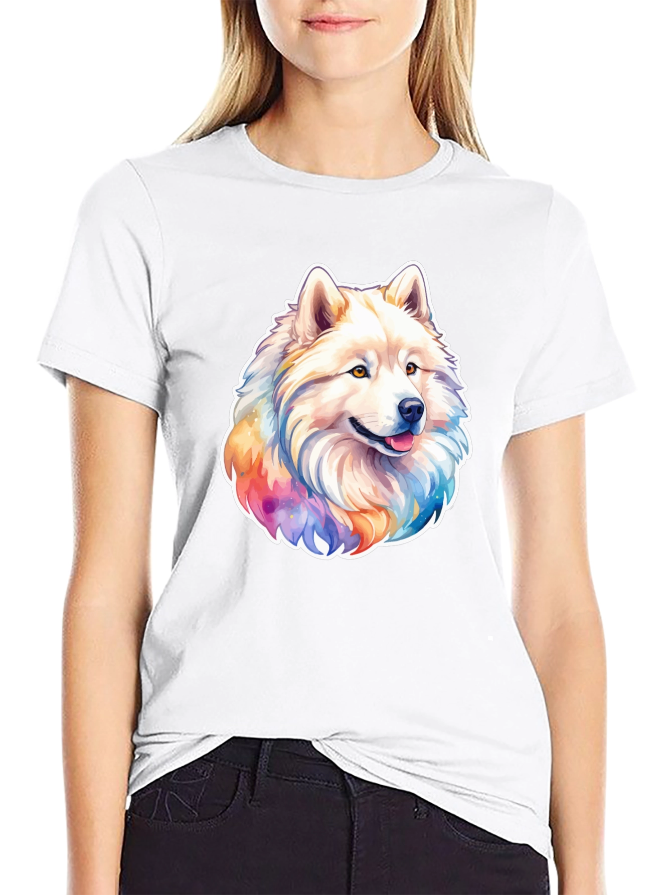 Dog Graphic Print T-Shirt - Stylish Casual Wear