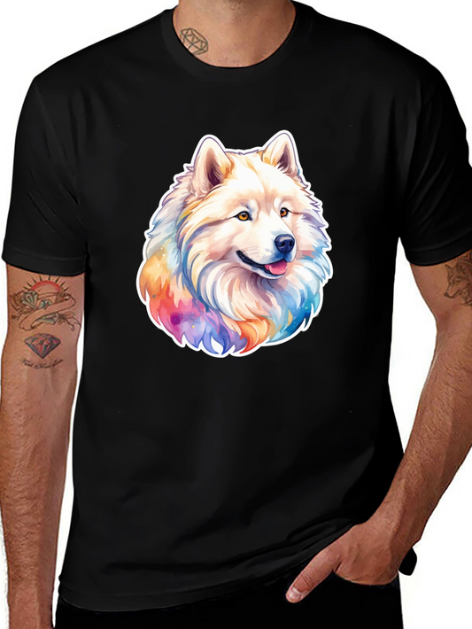 Dog Graphic Print T-Shirt - Stylish Casual Wear