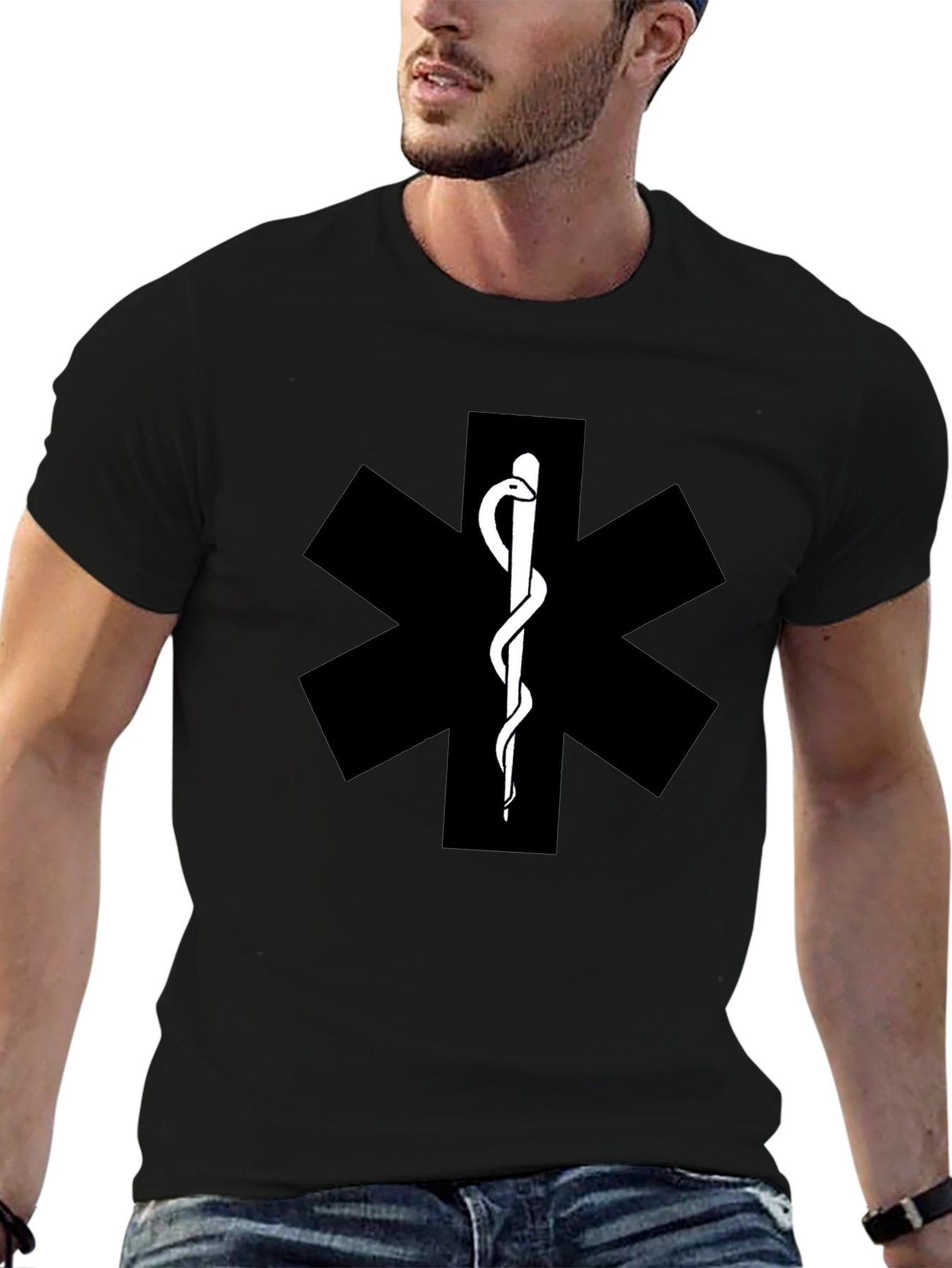 Medical Symbol T-Shirt - EMT Star of Life