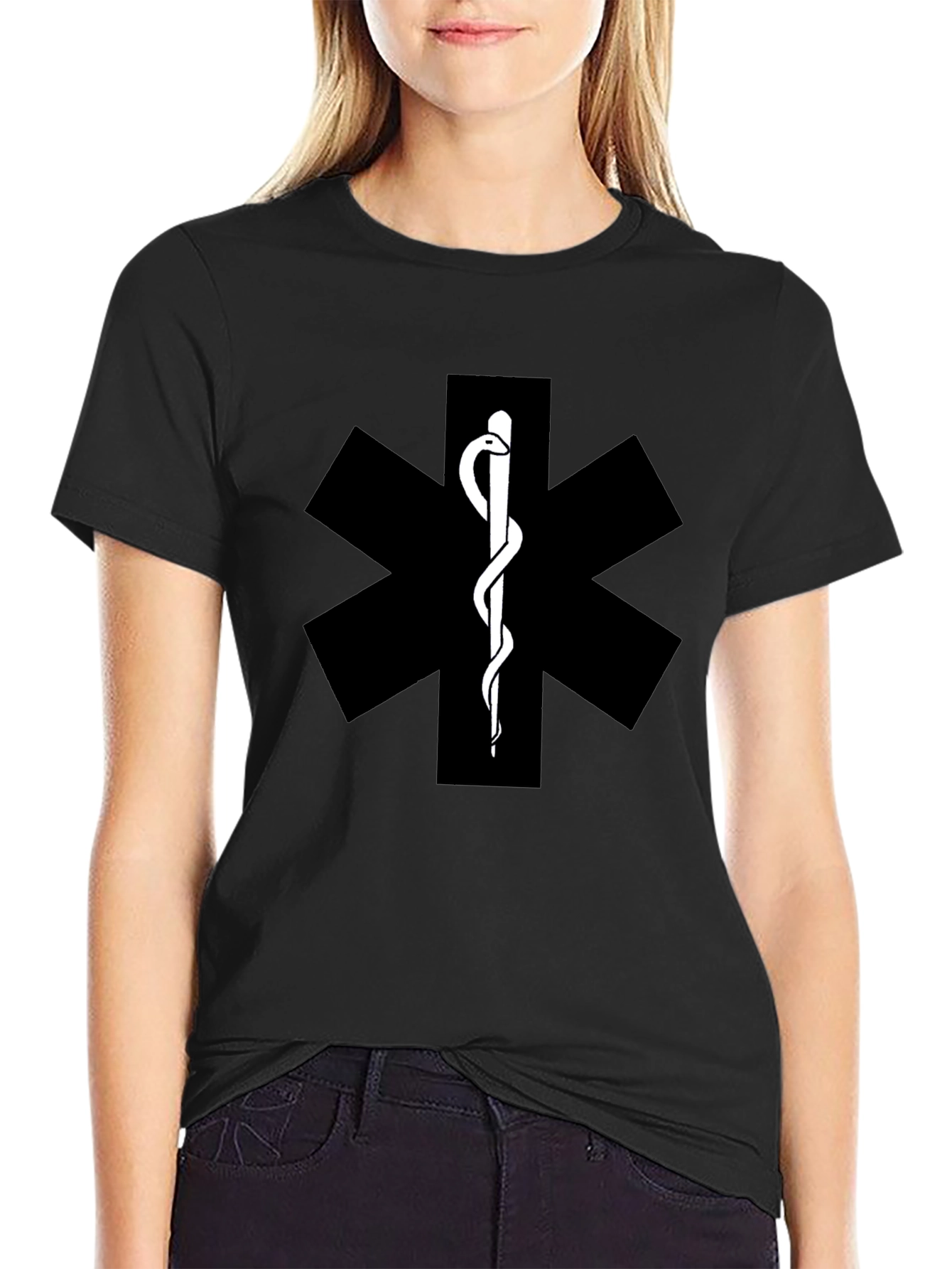 Medical Symbol T-Shirt - EMT Star of Life