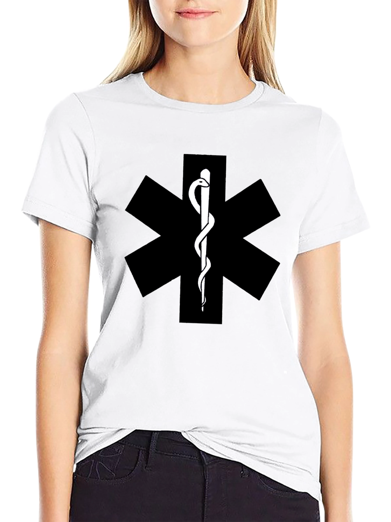 Medical Symbol T-Shirt - EMT Star of Life