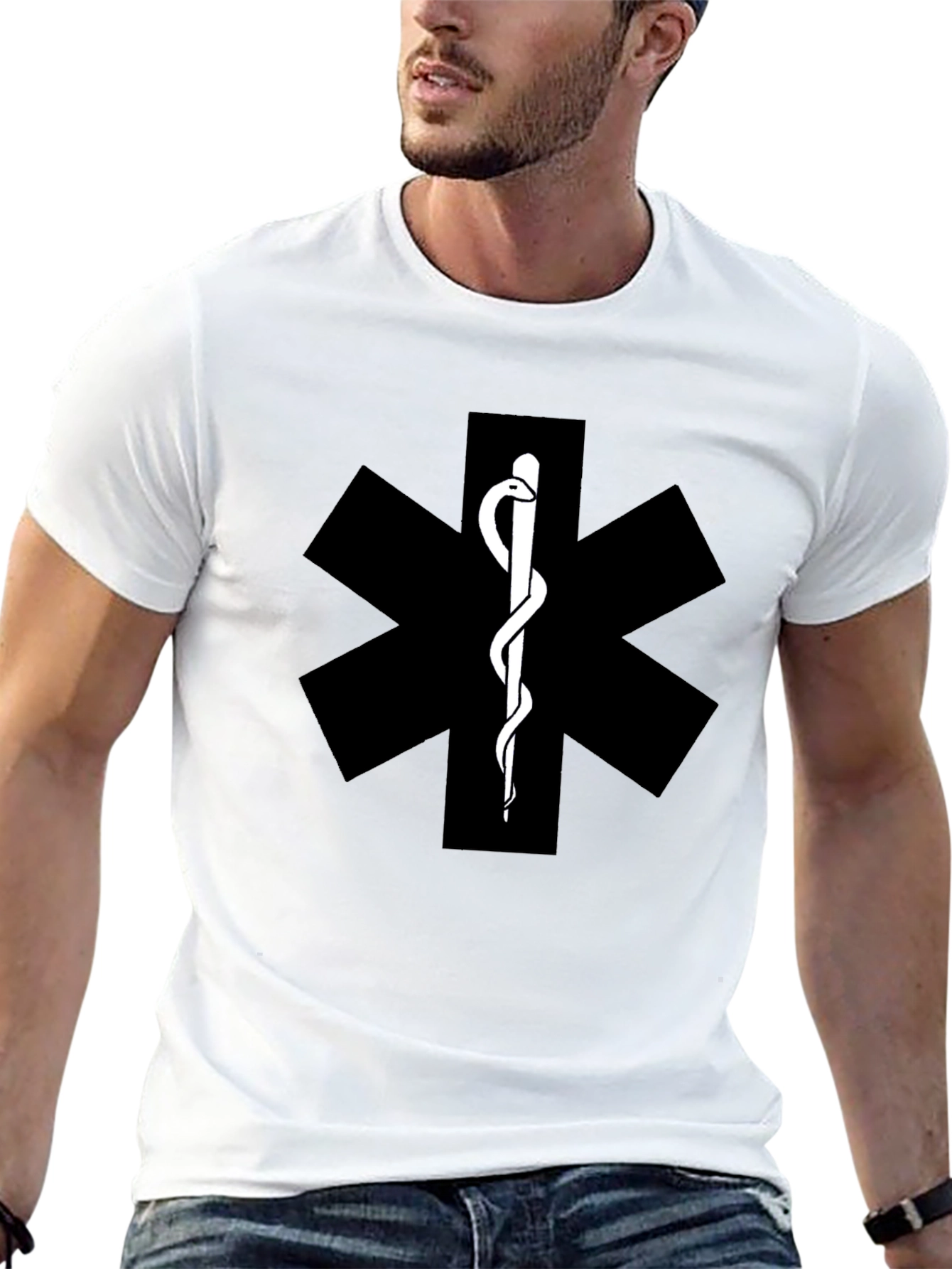 Medical Symbol T-Shirt - EMT Star of Life