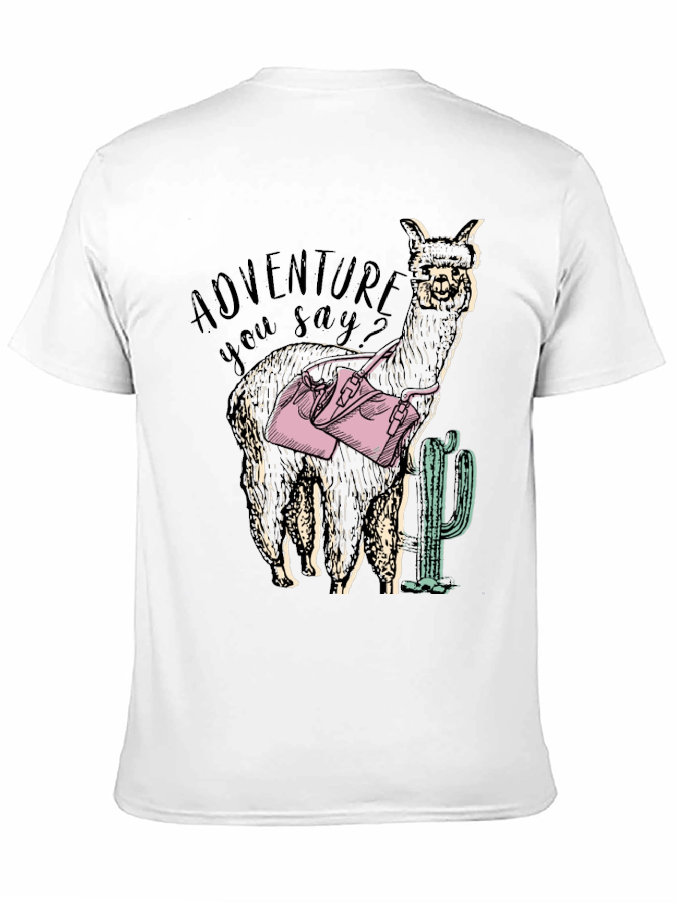 Adventure Alpaca Graphic Tee - Novelty Design