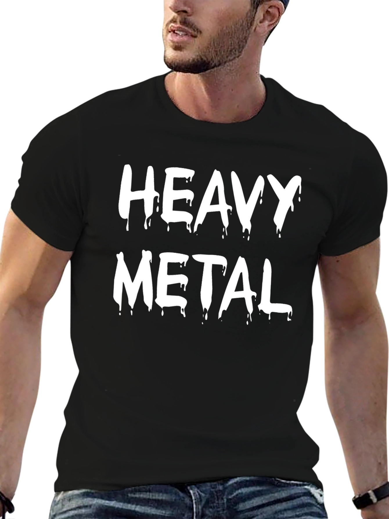Heavy Metal Graphic T-Shirt - Black Cotton Tee