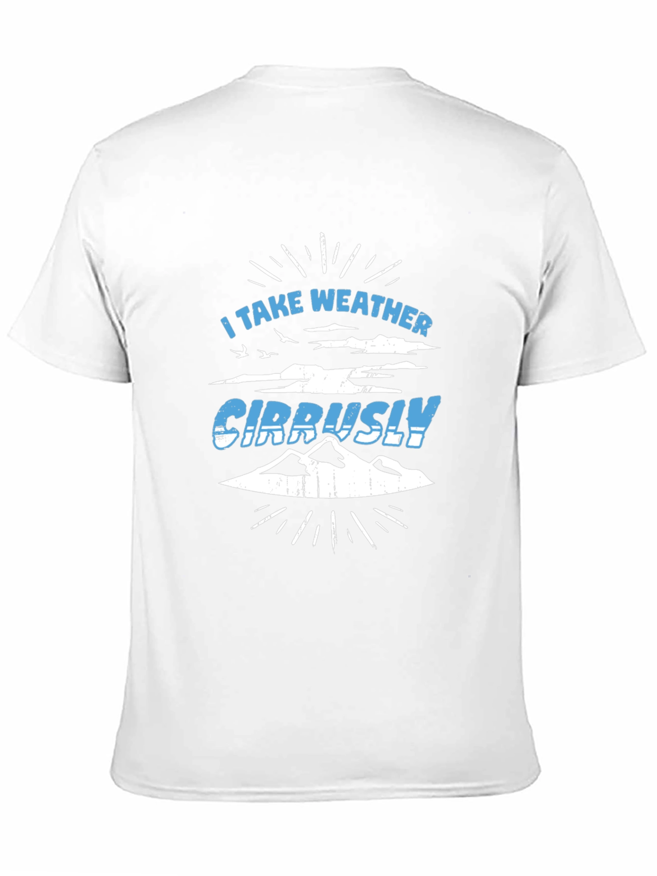 Weather Puns Black T-Shirt - Cirrusly