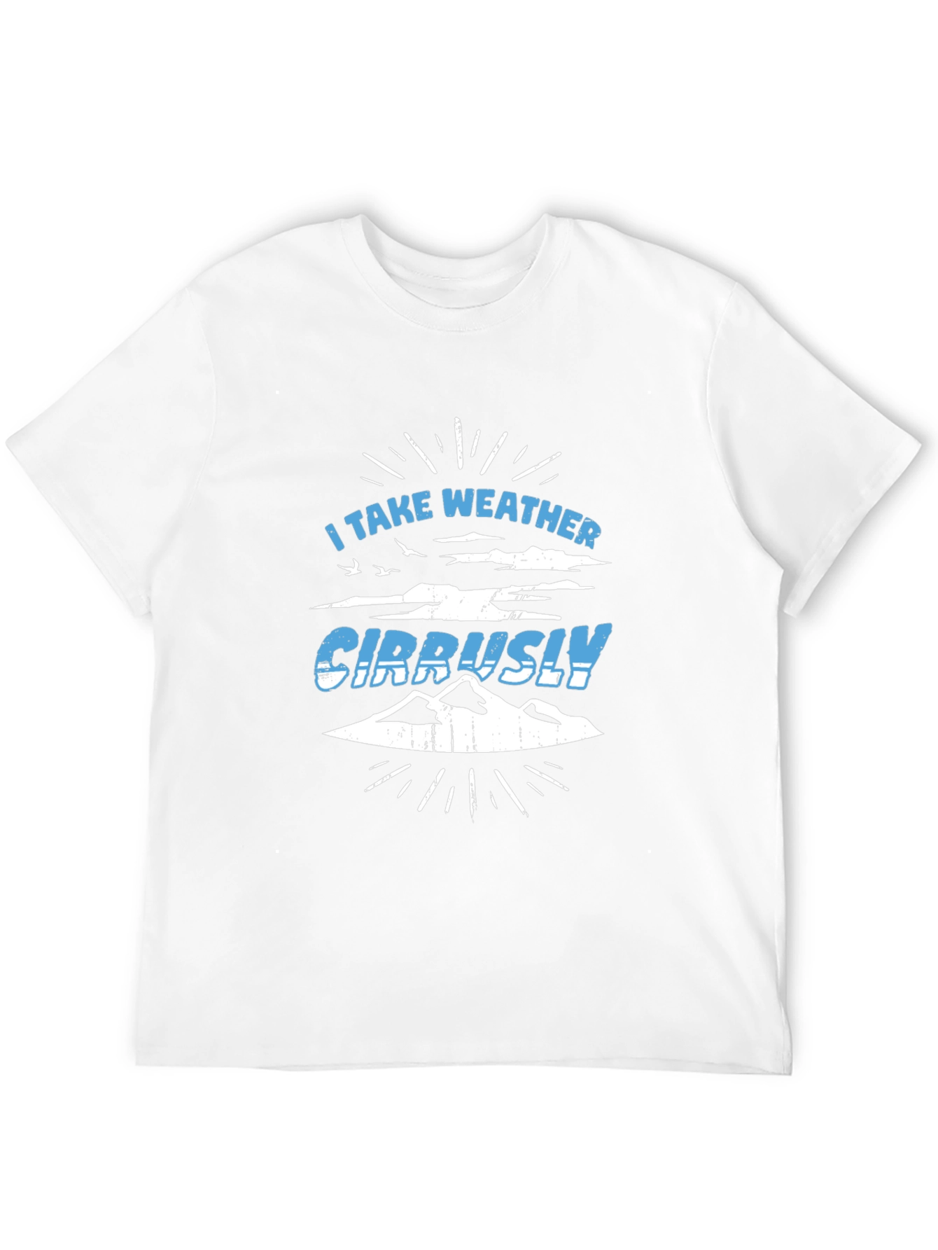 Weather Puns Black T-Shirt - Cirrusly