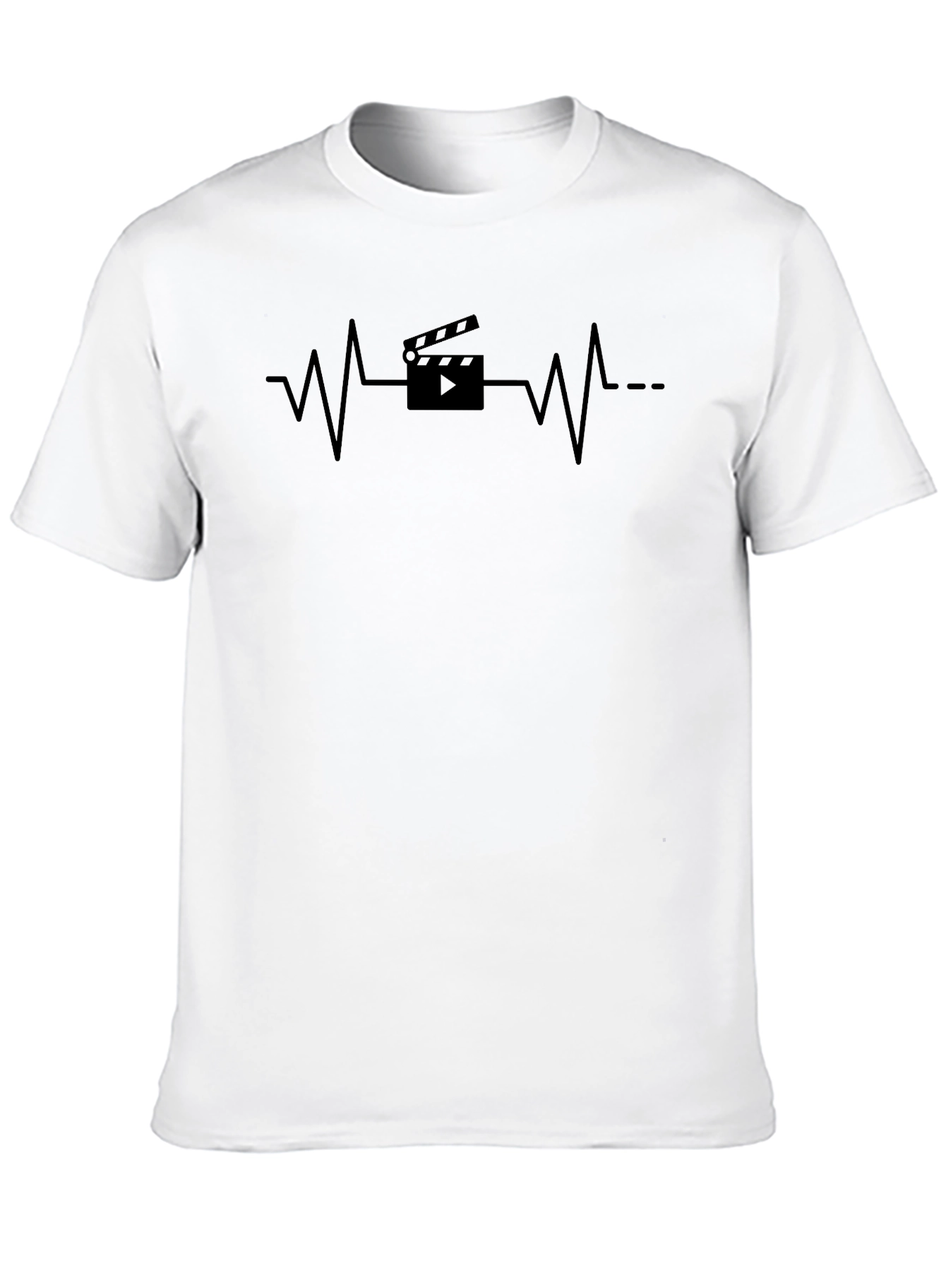 Movie Lover Heartbeat T-Shirt - Film Director Gift