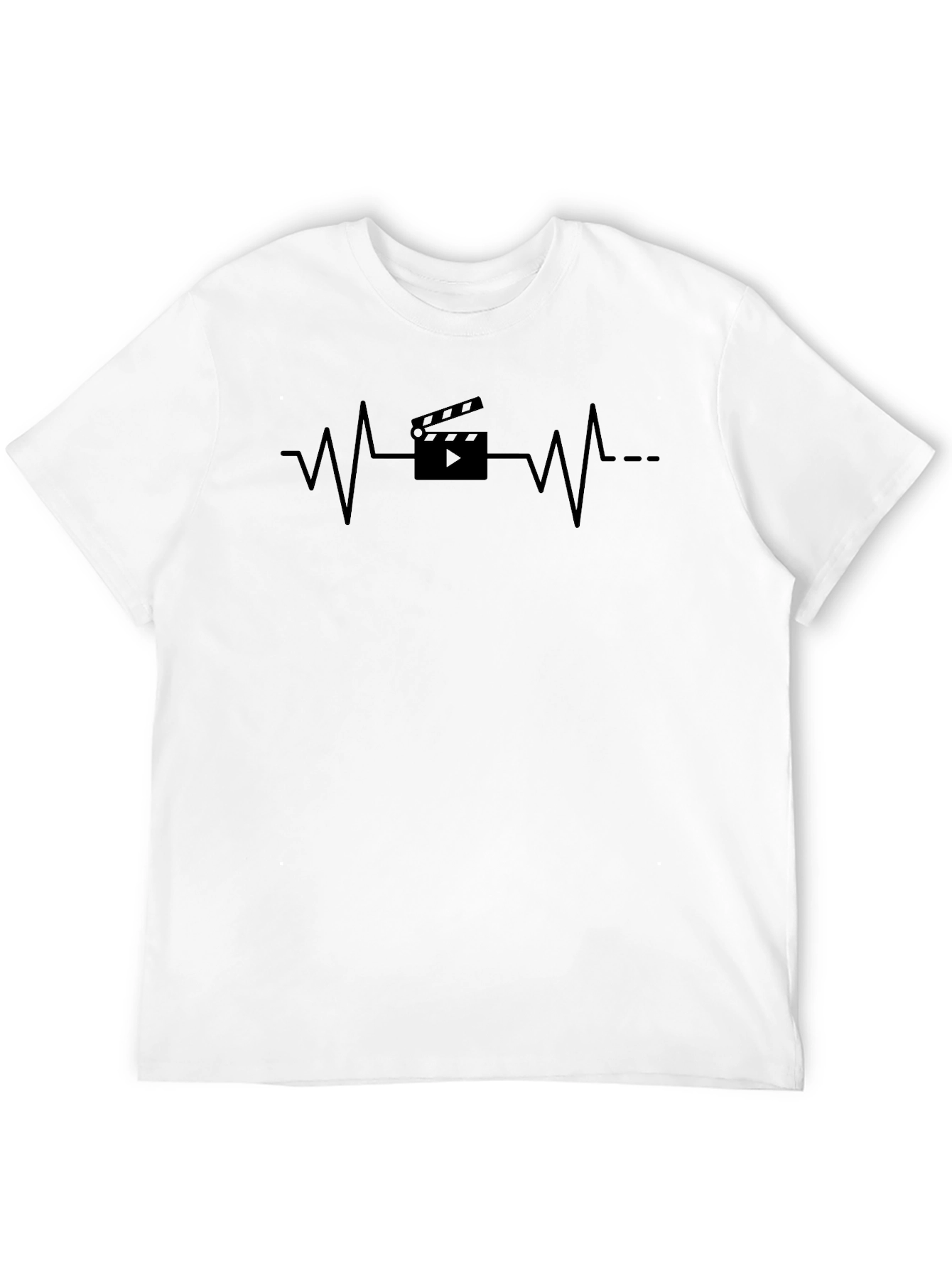 Movie Lover Heartbeat T-Shirt - Film Director Gift