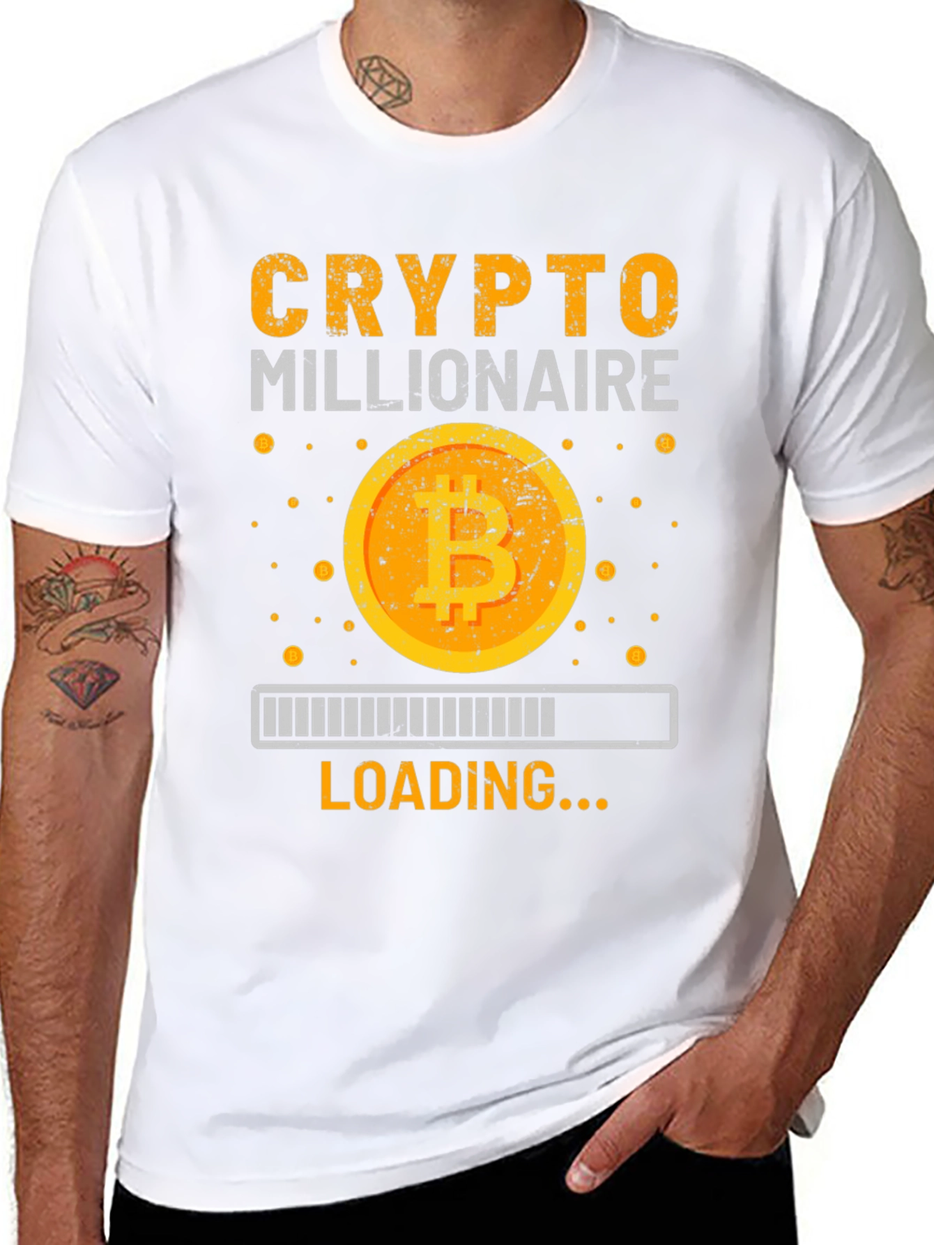 Crypto Millionaire Loading Graphic T-Shirt