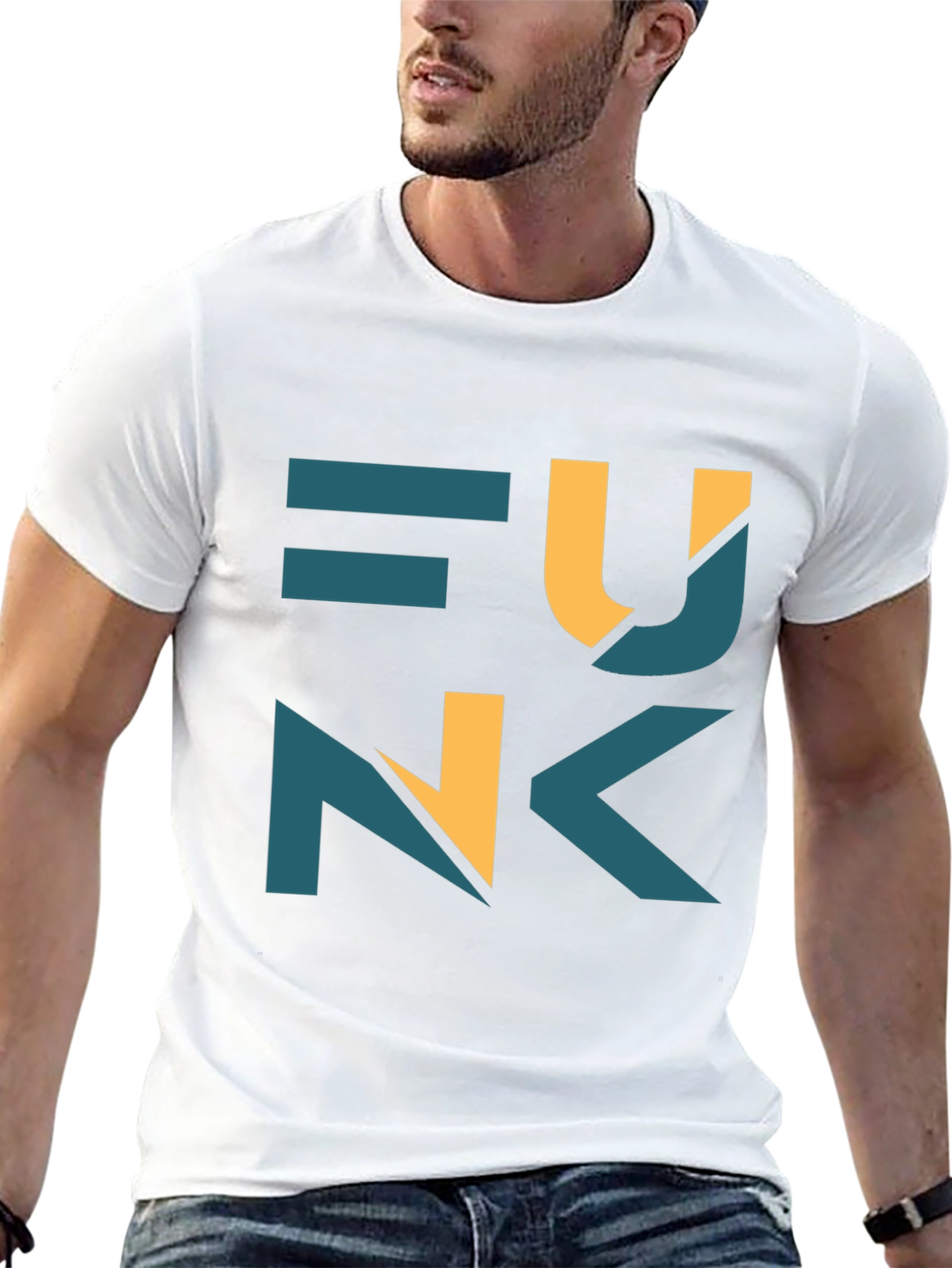Funk Graphic Print Black T-Shirt