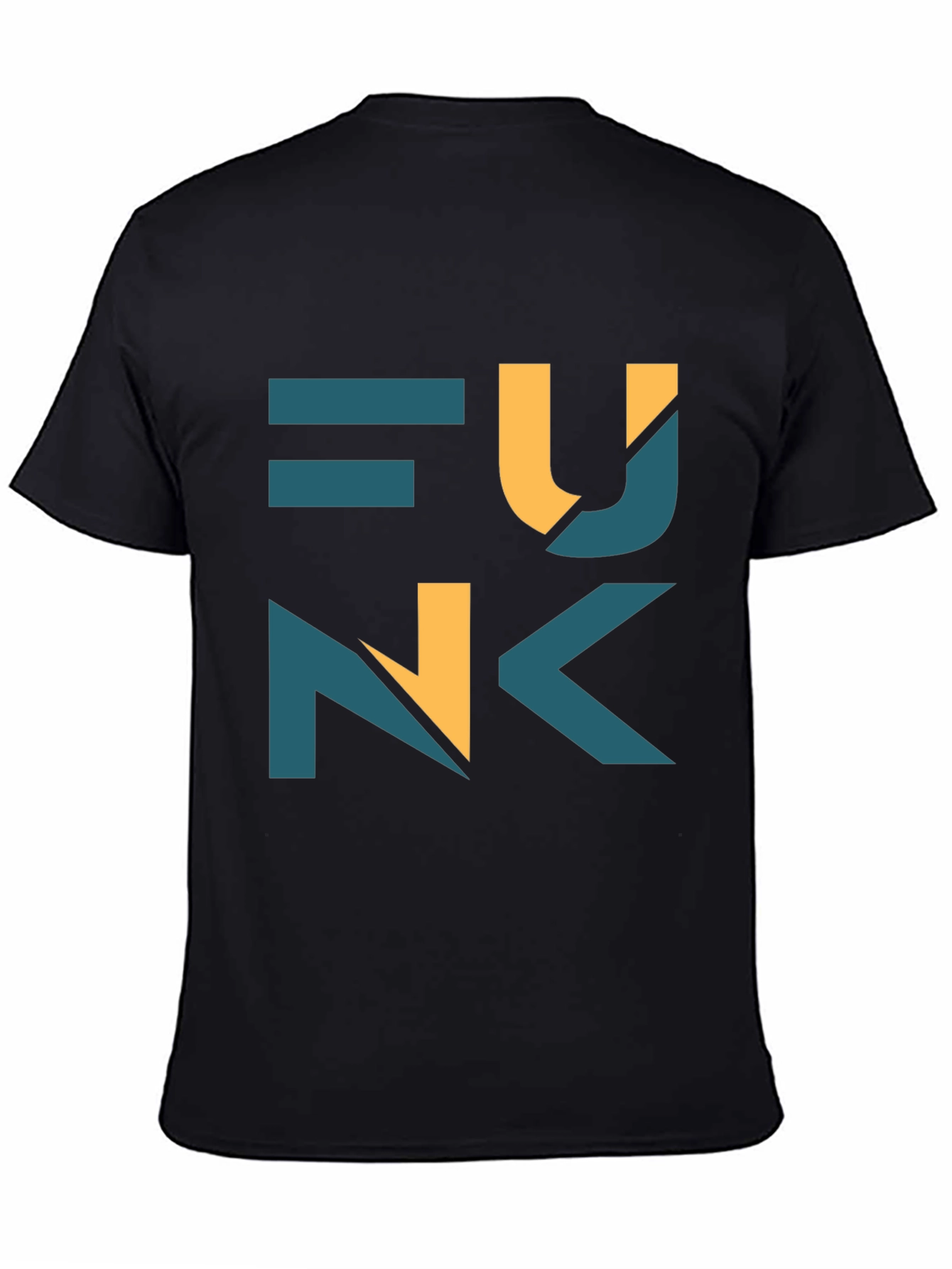 Funk Graphic Print Black T-Shirt