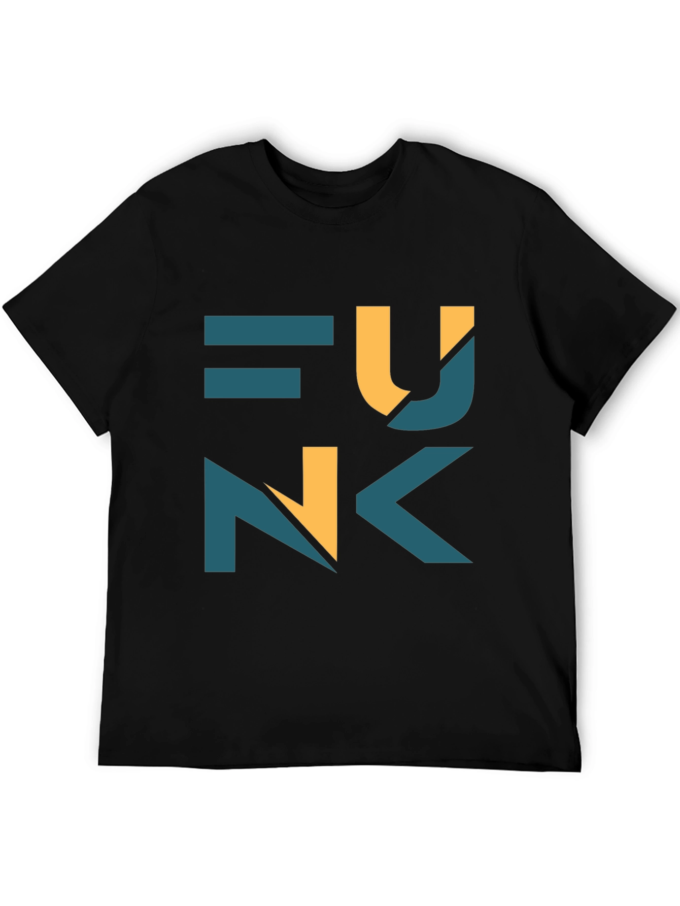 Funk Graphic Print Black T-Shirt
