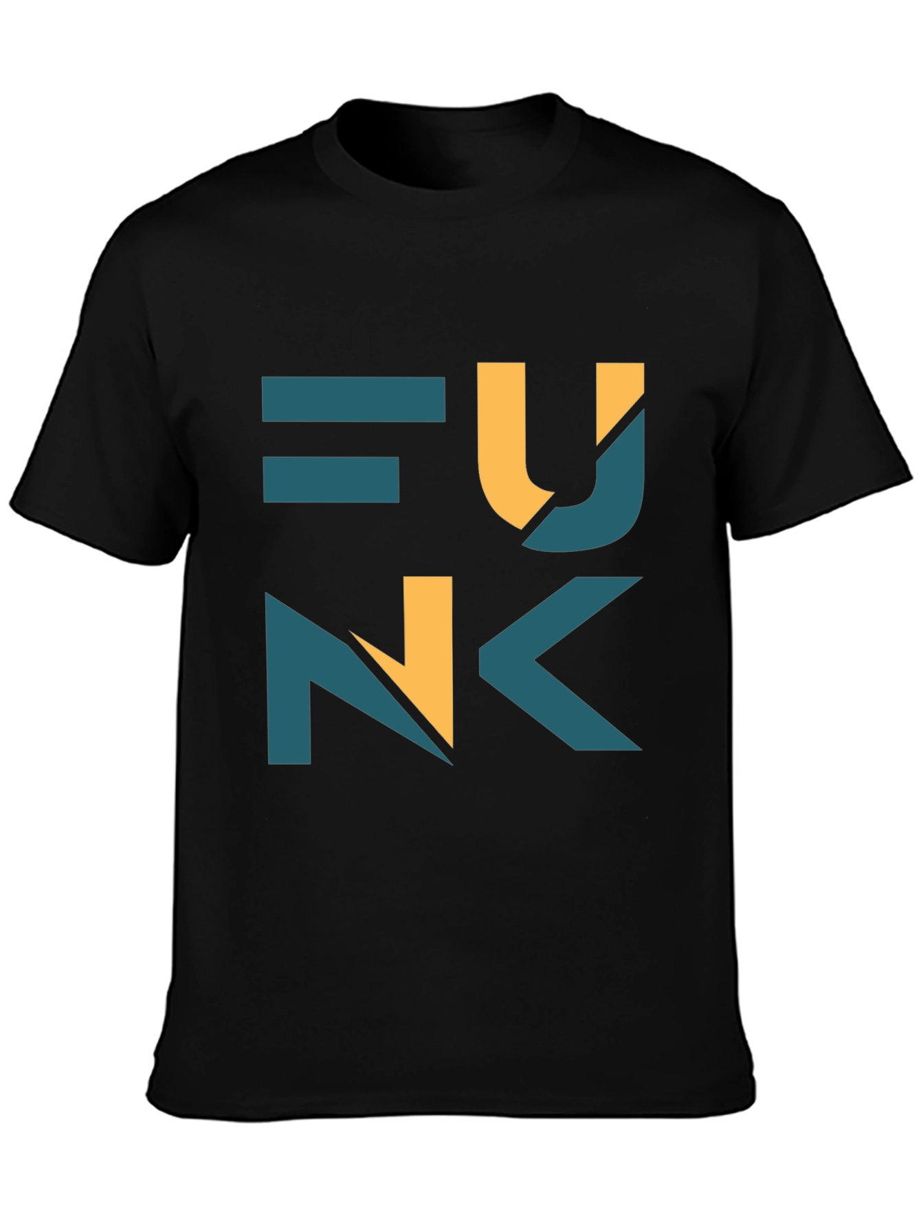 Funk Graphic Print Black T-Shirt