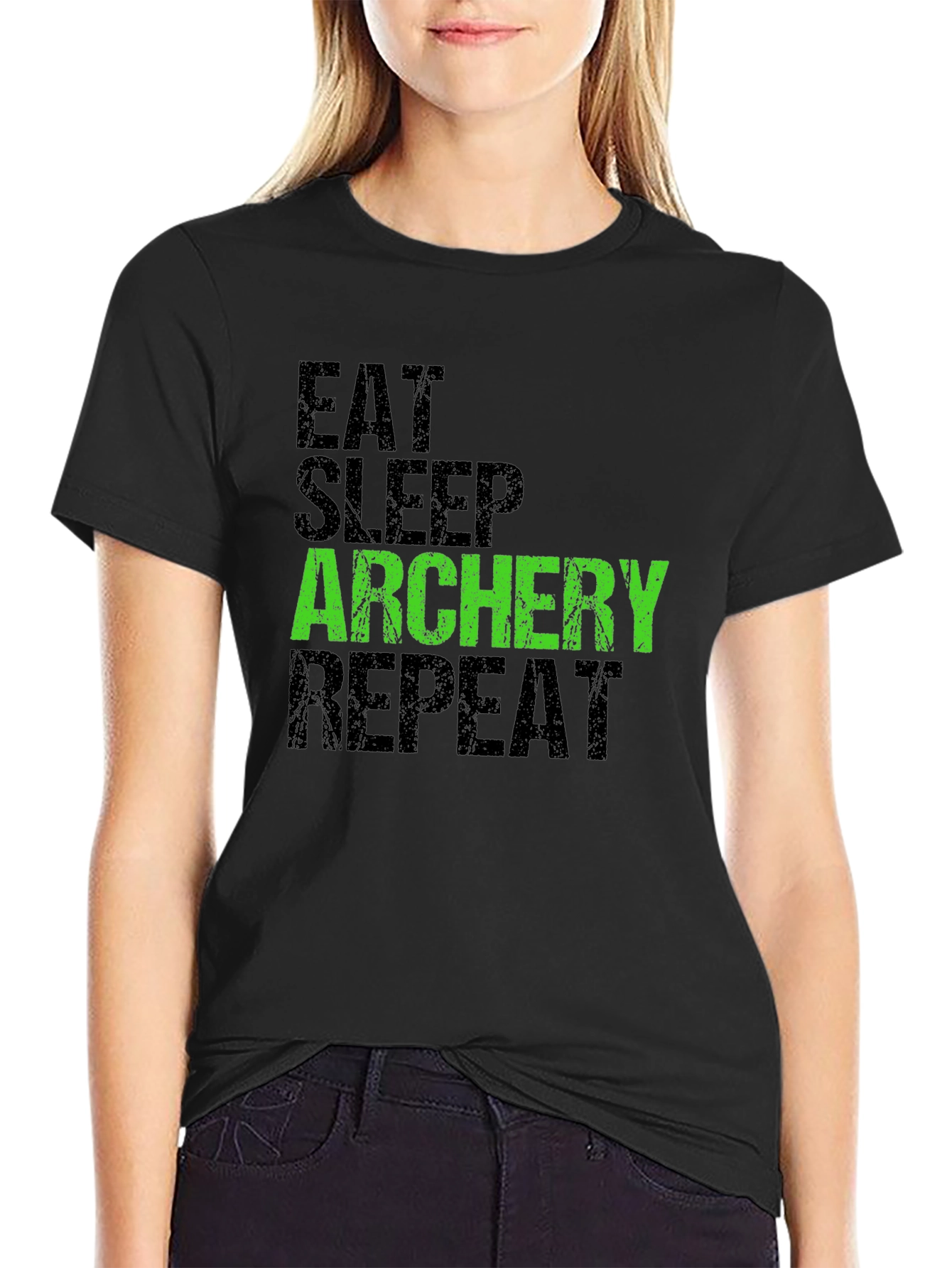Eat Sleep Archery Repeat Graphic T-Shirt