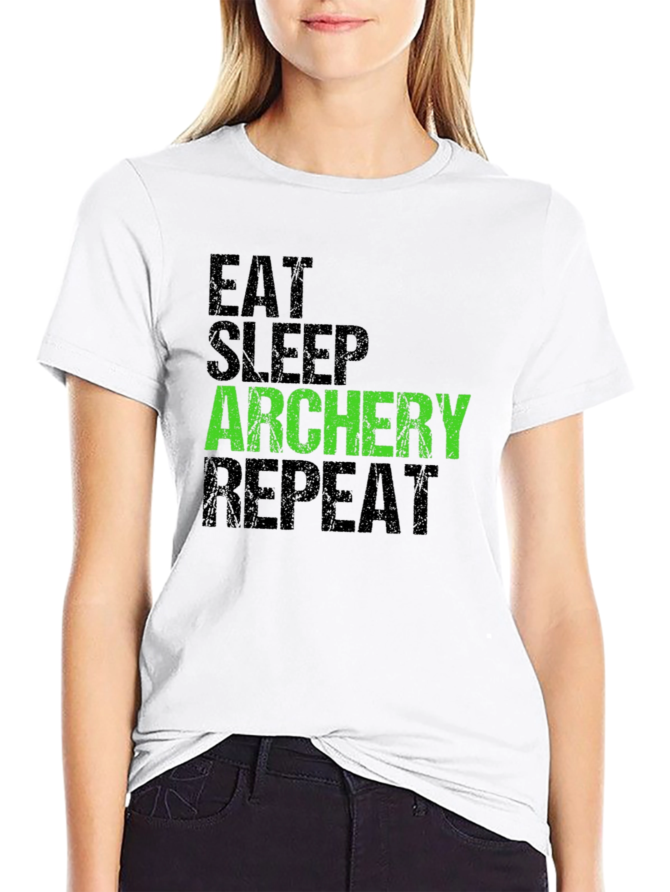 Eat Sleep Archery Repeat Graphic T-Shirt