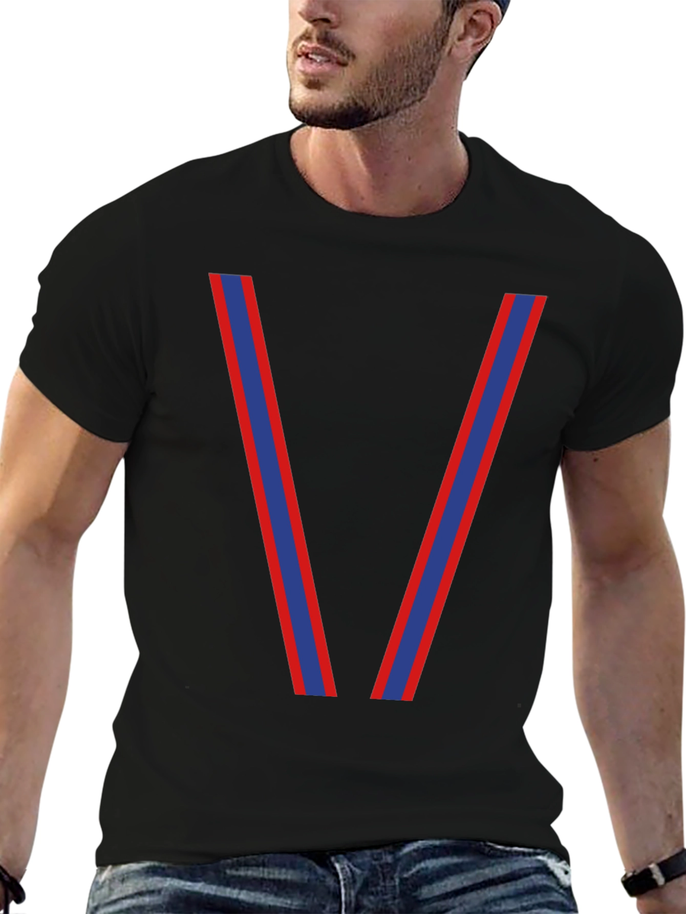 Modern V Graphic T-Shirt - Bold Style