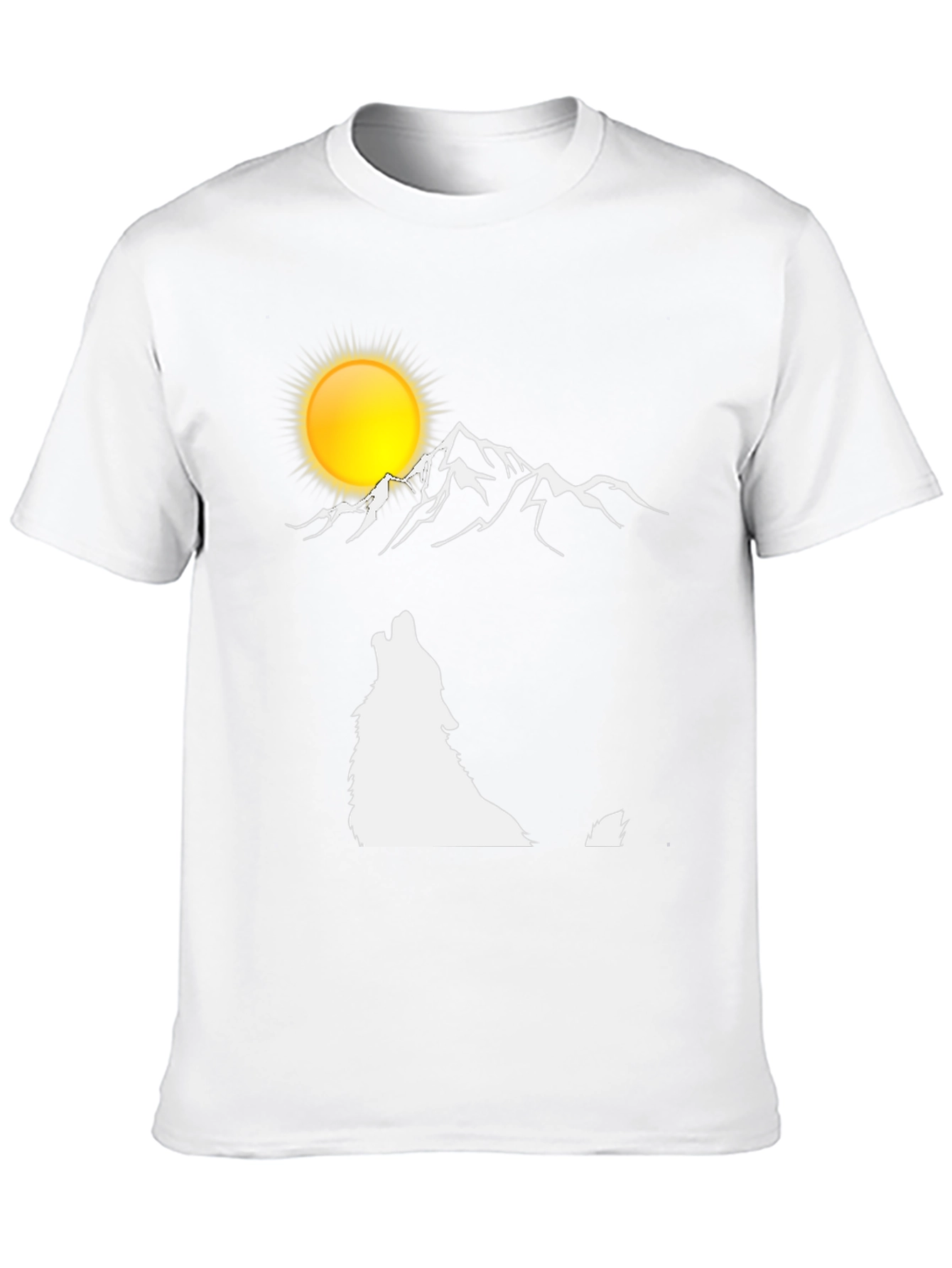 Wolf Moon Mountain Graphic T-Shirt