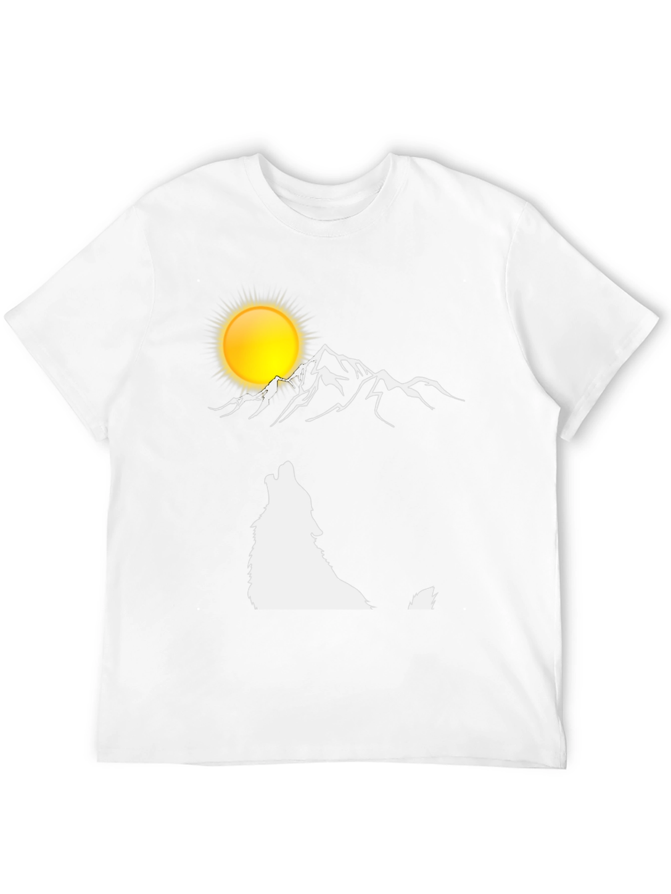 Wolf Moon Mountain Graphic T-Shirt